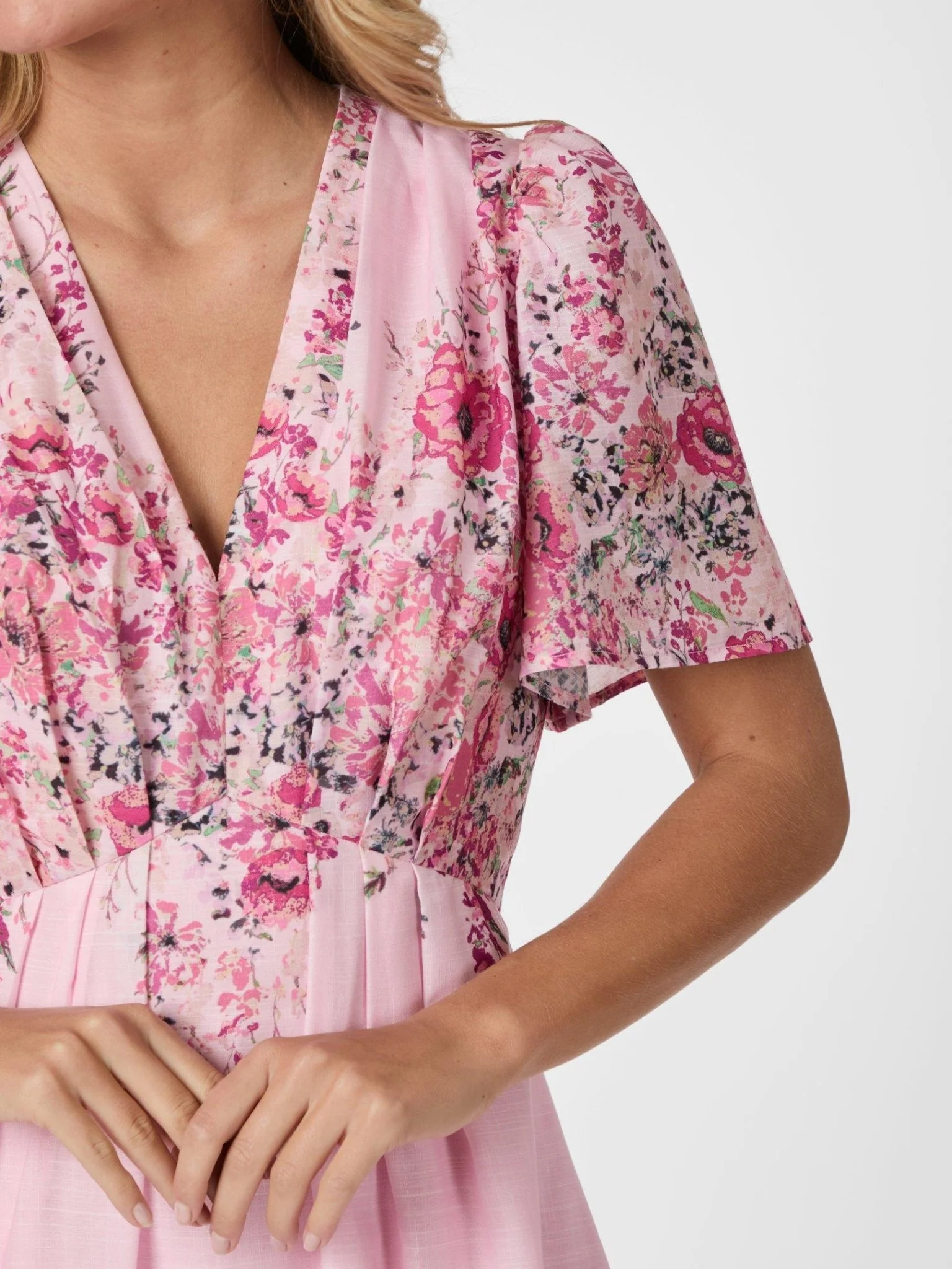 Serna Flower Print Dress Light Pink - Image 7