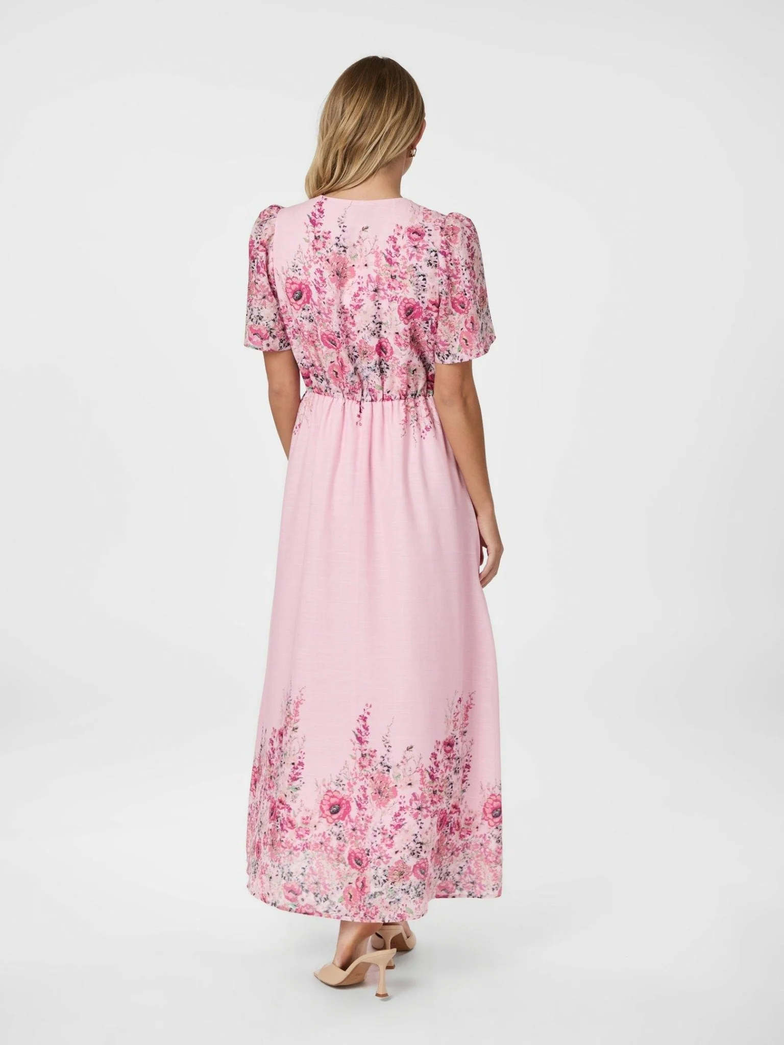 Serna Flower Print Dress Light Pink - Image 8