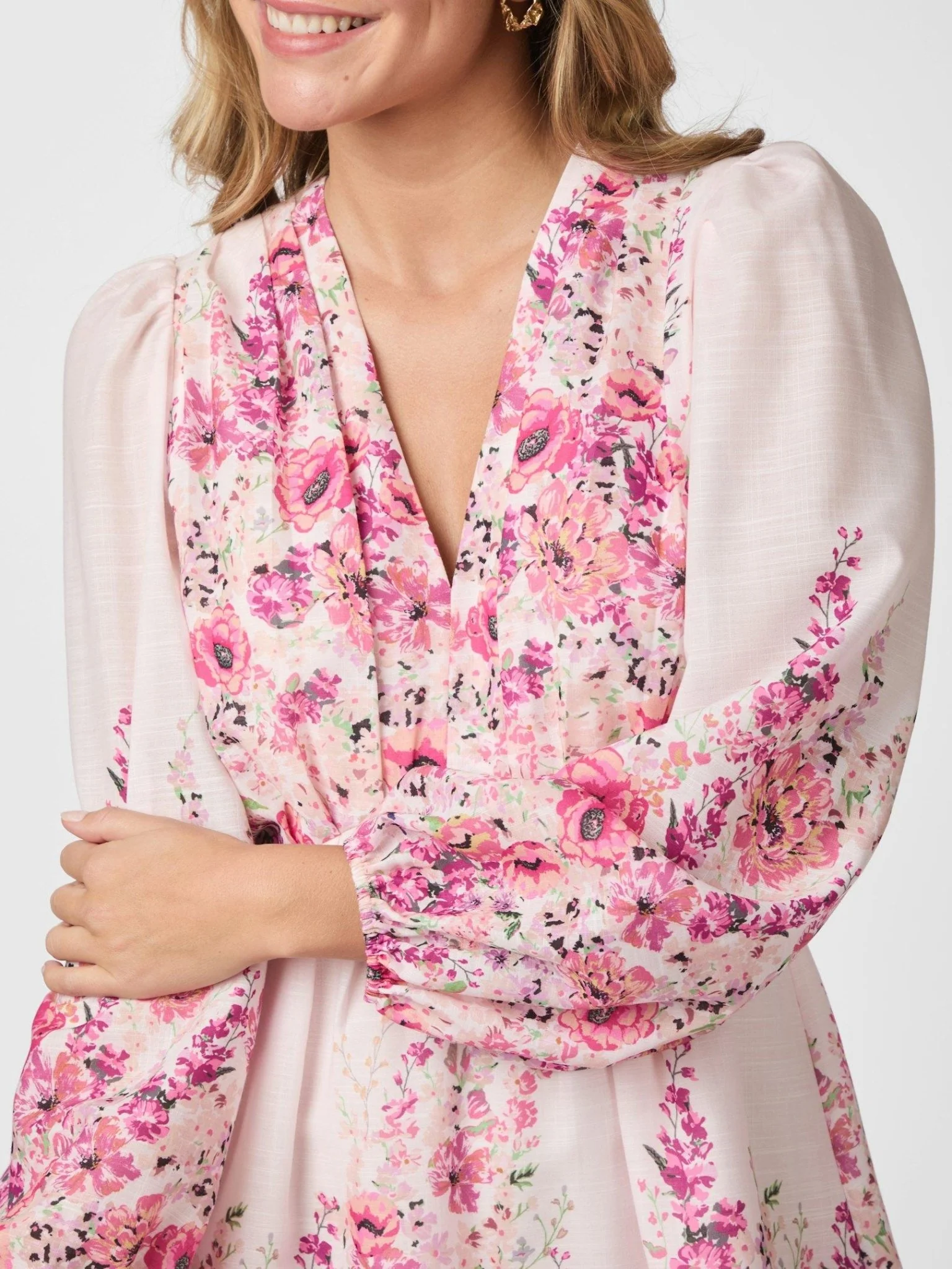 Semila Flower Print Dress Rose - Image 5