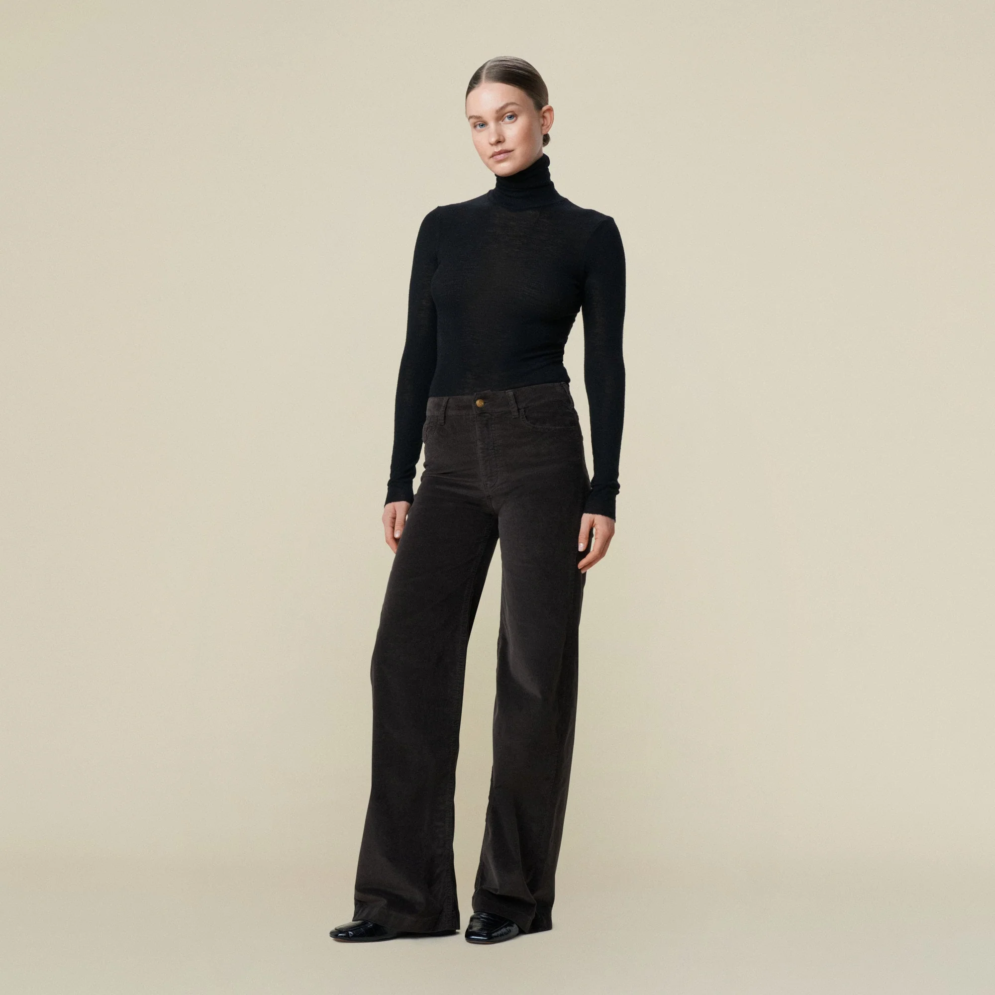 Palazzo Jeans Mistral Chocolate Brown - Image 2