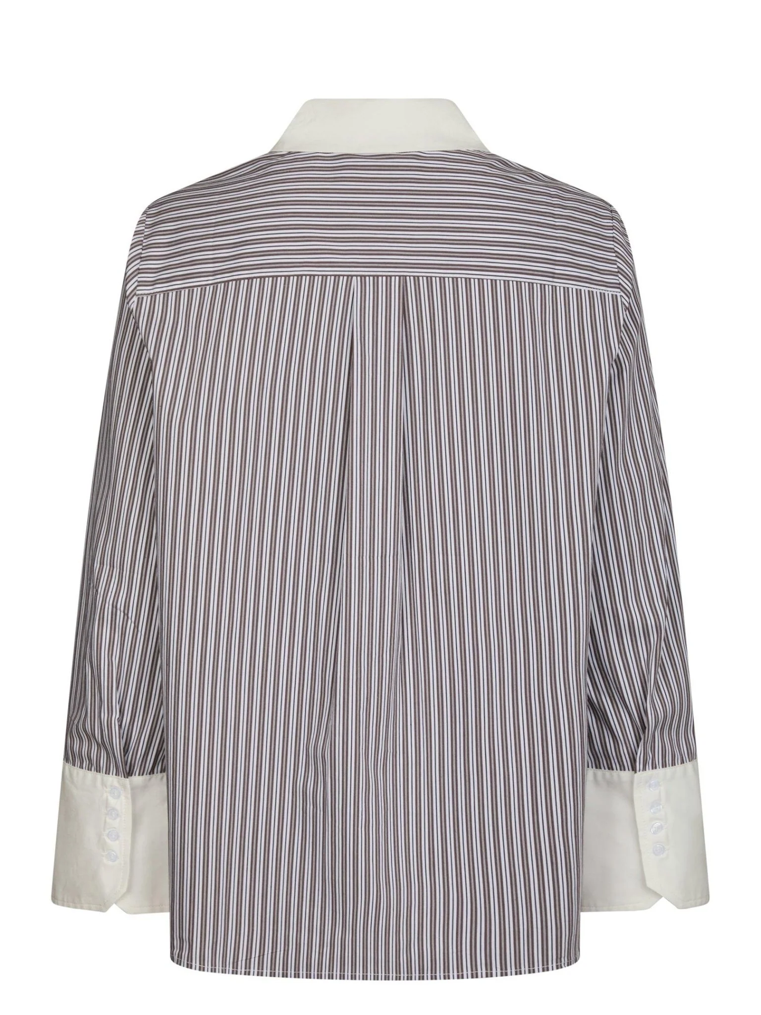 Dranila Stripe Shirt Brown - Image 10