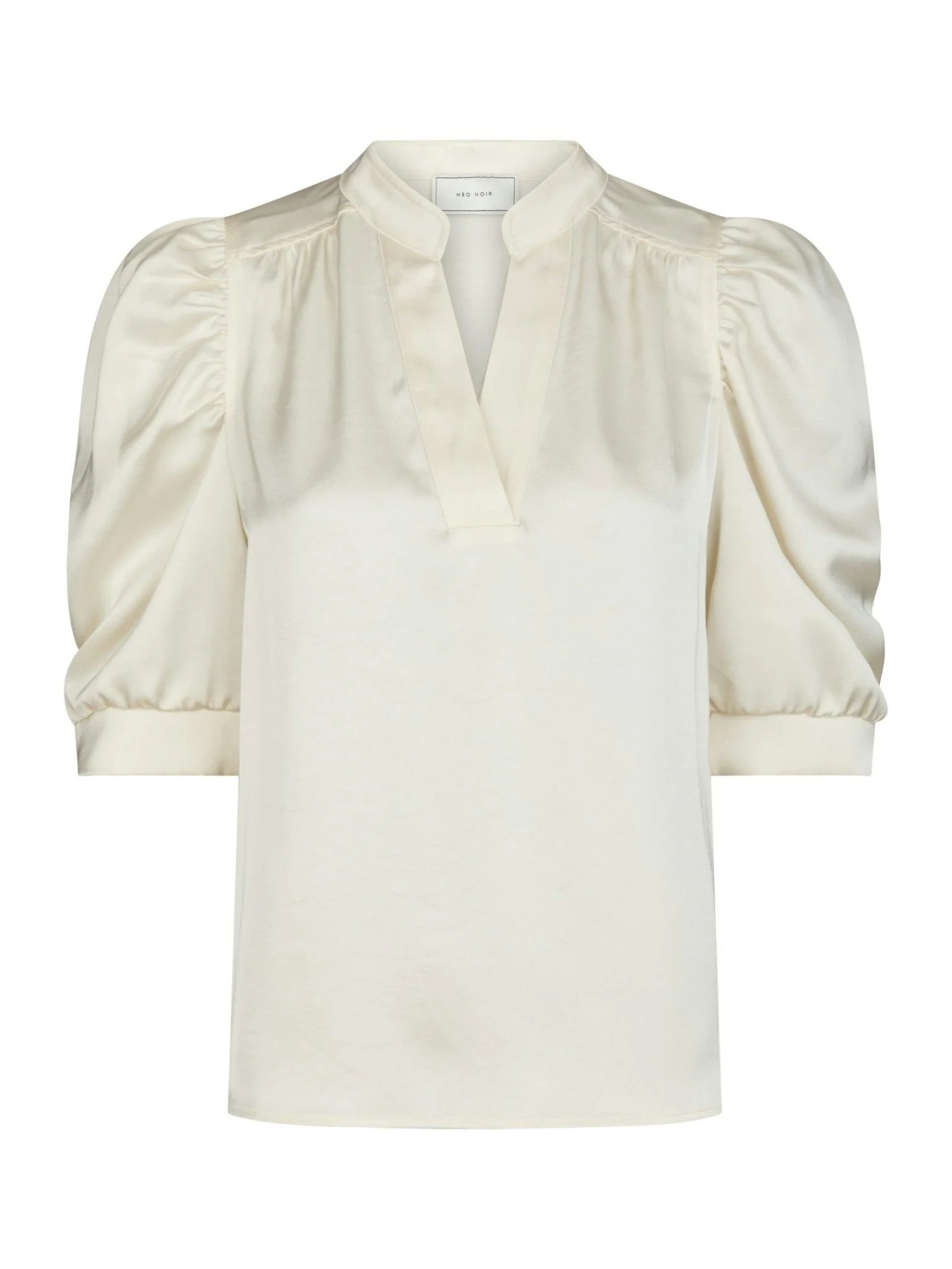 Roella Heavy Sateen Blouse Pearl - Image 2