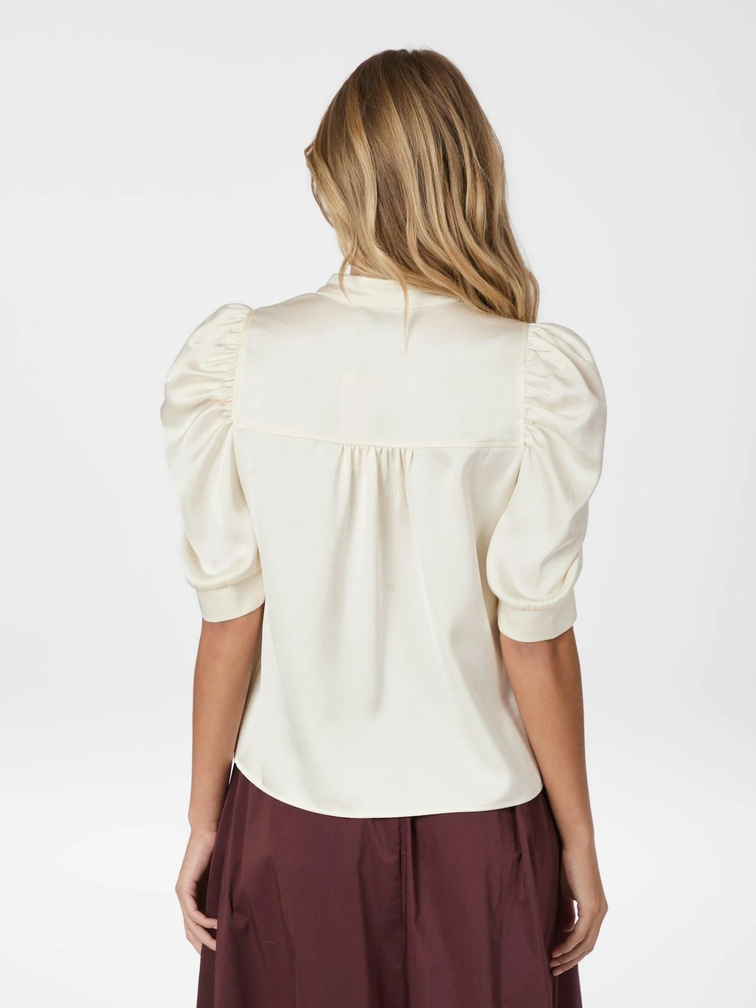 Roella Heavy Sateen Blouse Pearl - Image 9