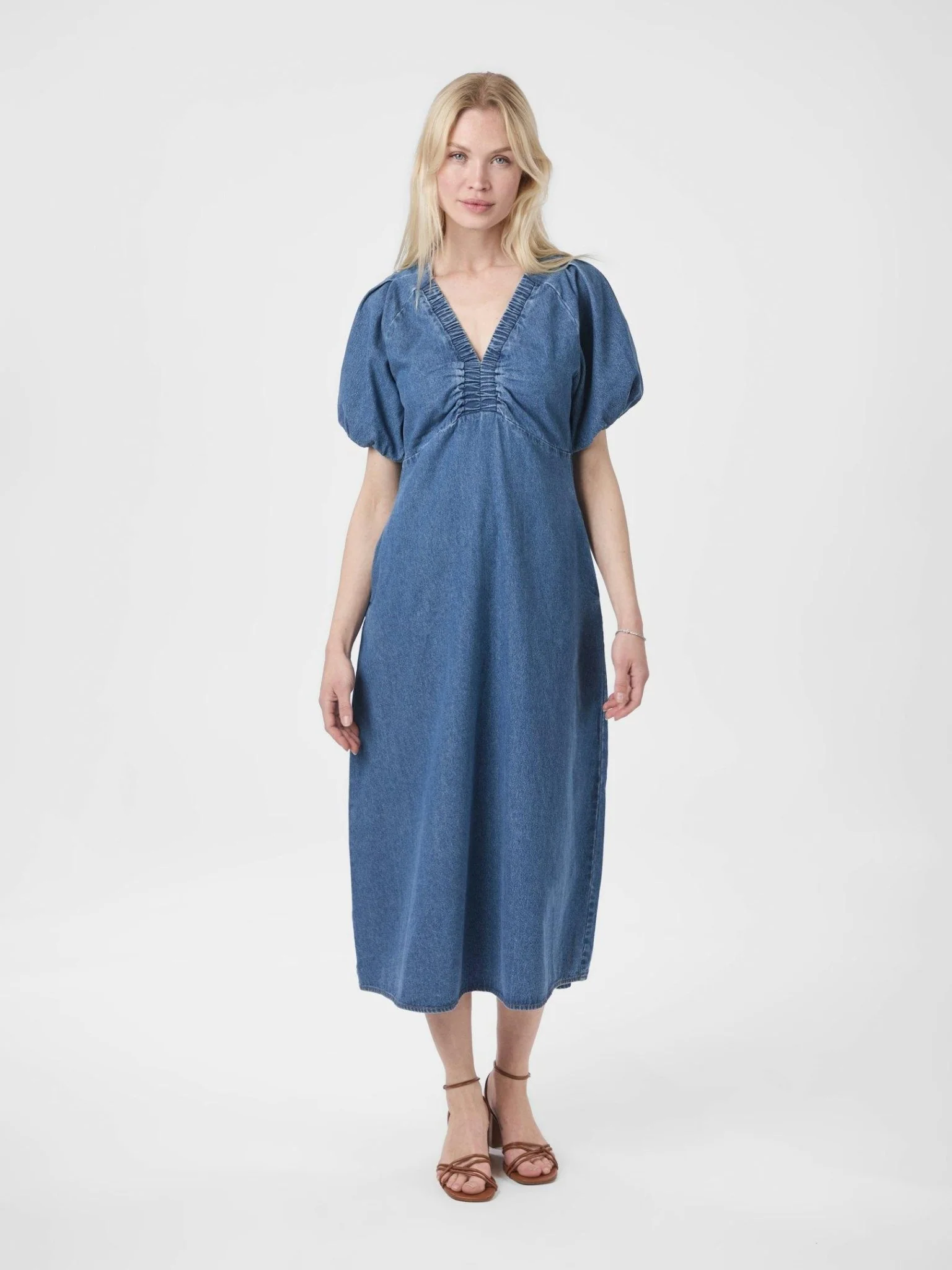 Illana Denim Dress Blue - Image 2