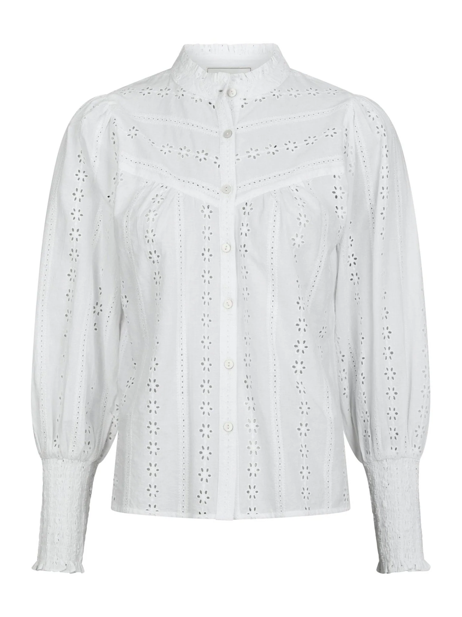 Wenna Embroidery Blouse White - Image 2