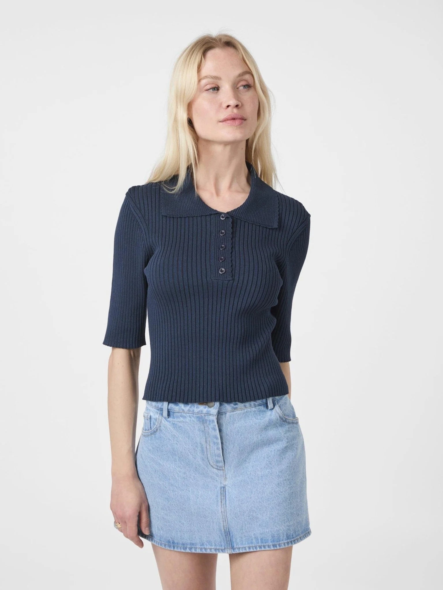 Balidira Knit Polo Navy - Image 8