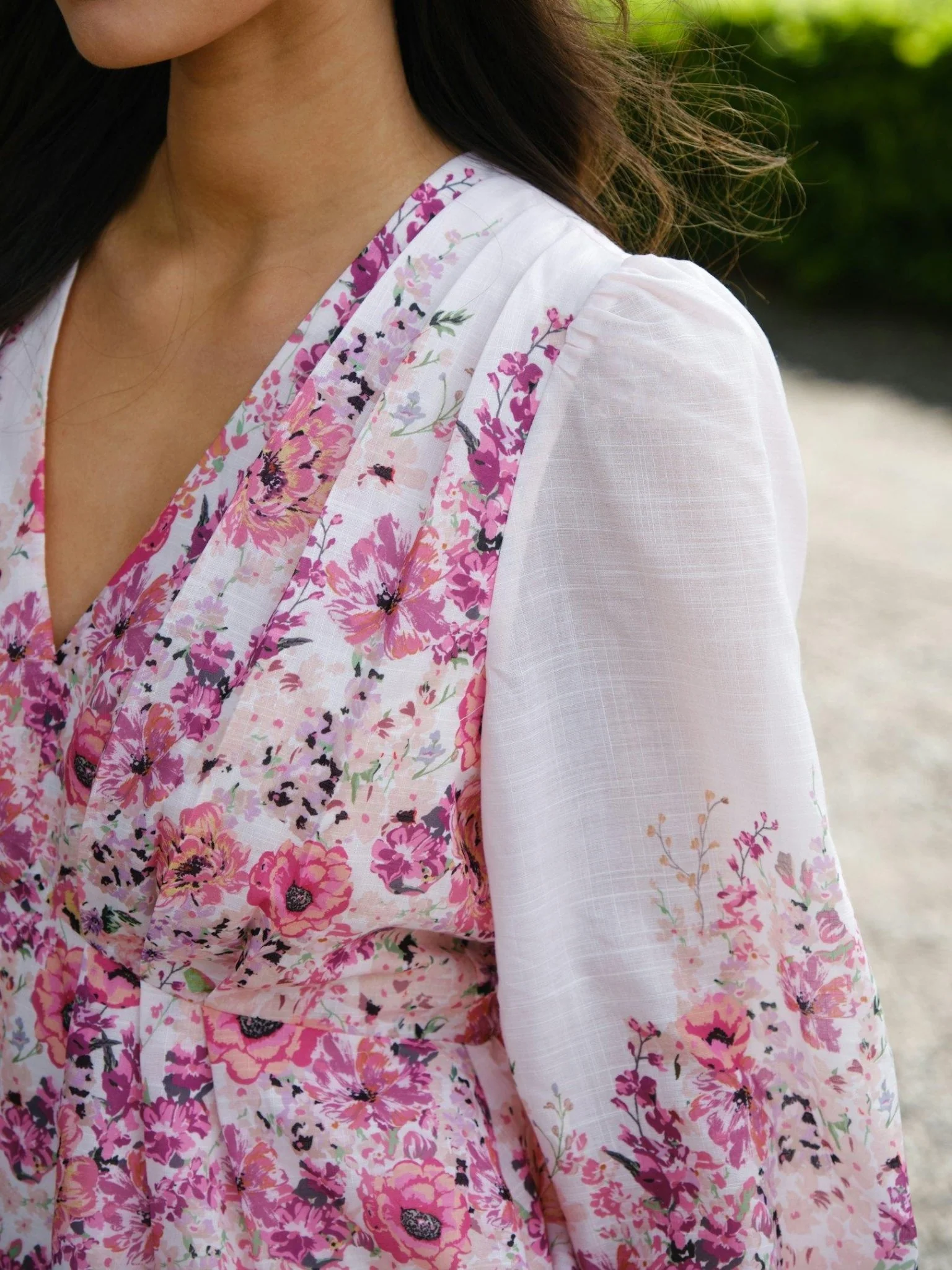 Fie Flower Print Blouse Rose - Image 3