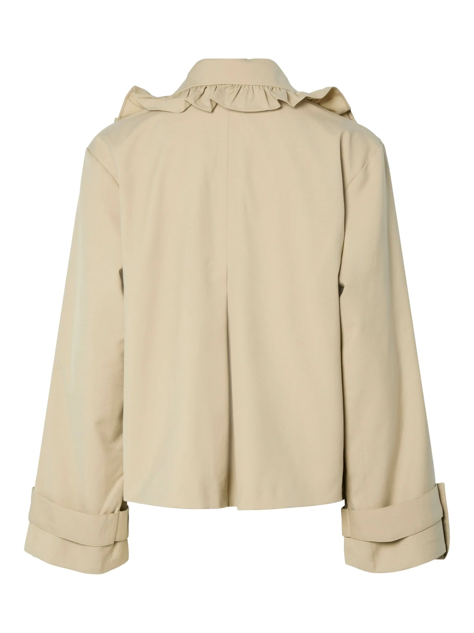 Elsana Ls Short Trenchcoat Travertine - Image 6