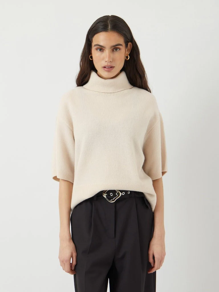 Emila 2/4 Wool Knit Pullover Sandshell - Image 3