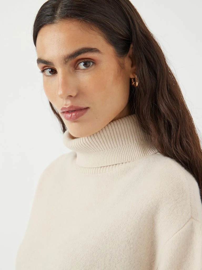 Emila 2/4 Wool Knit Pullover Sandshell - Image 4