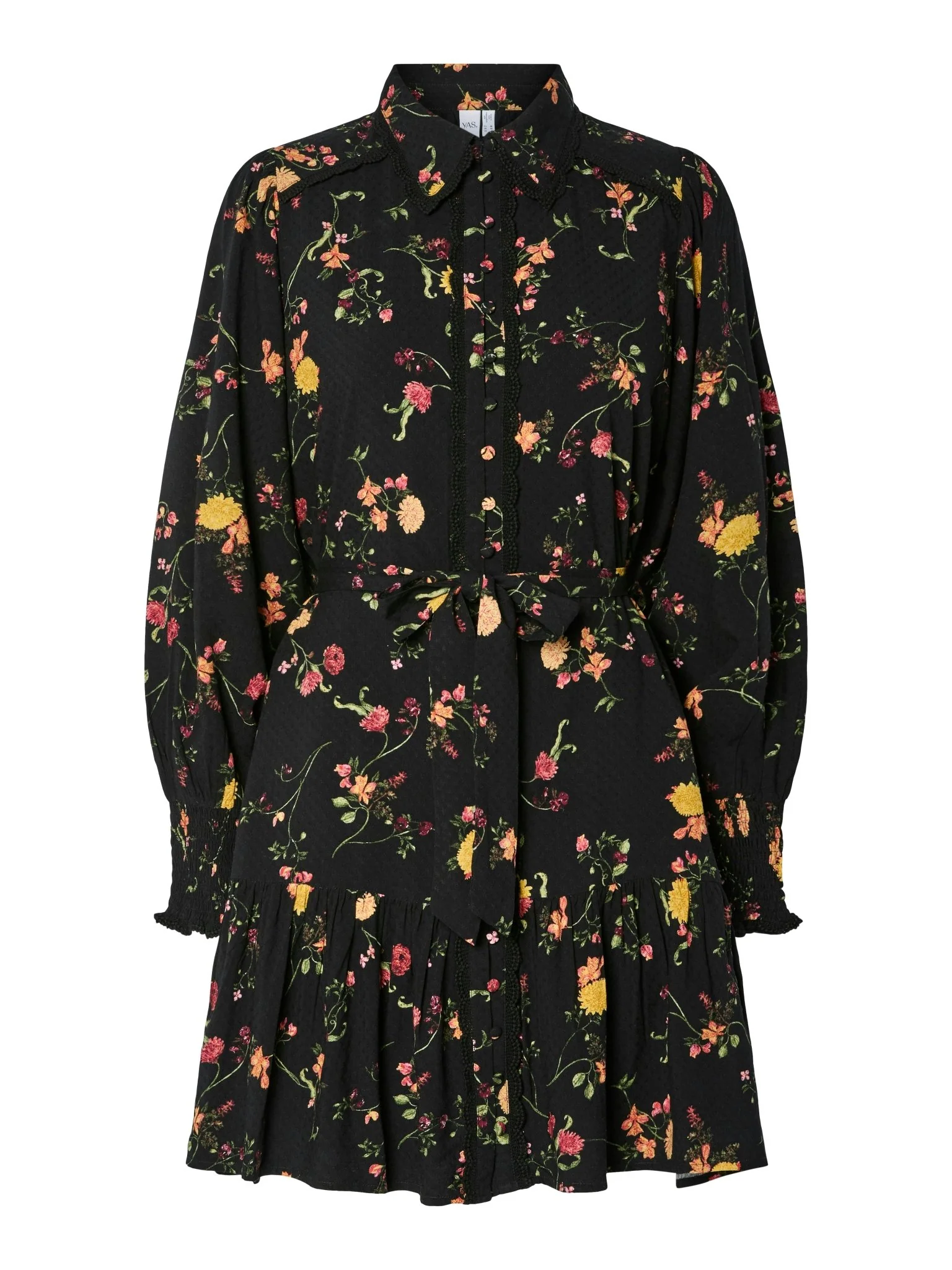 Tilera Ls Shirt Dress Black Botari - Image 2