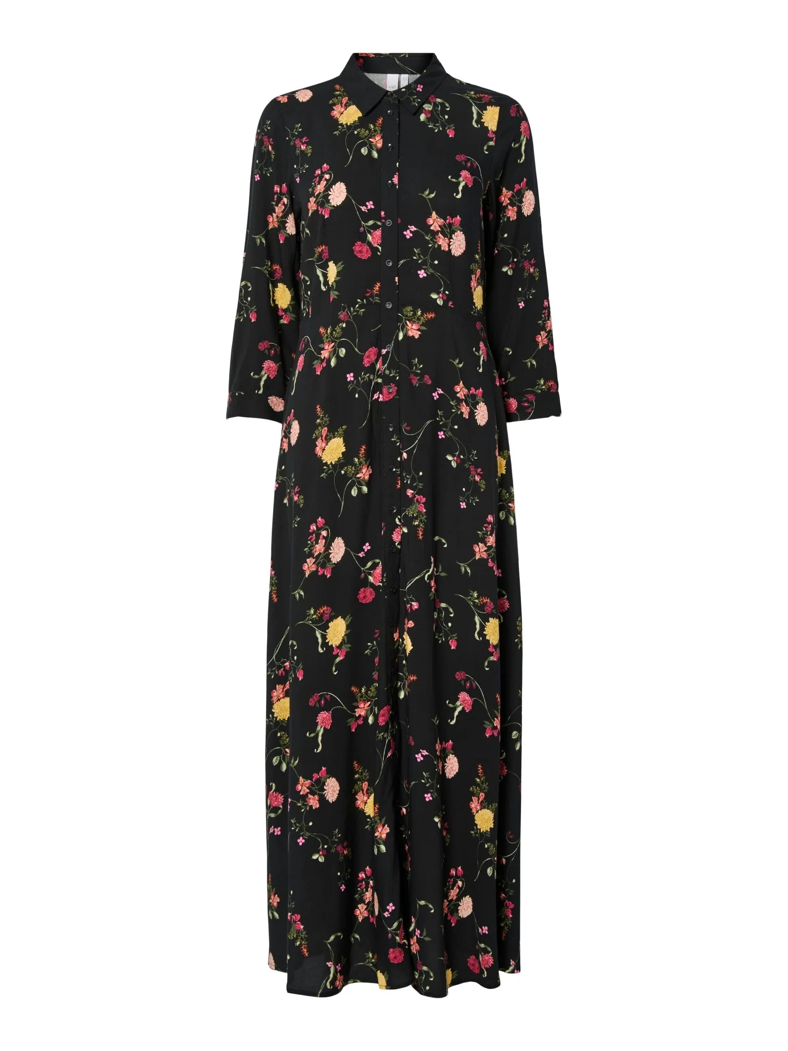 Savanna Long Shirt Dress Black Botari - Image 2