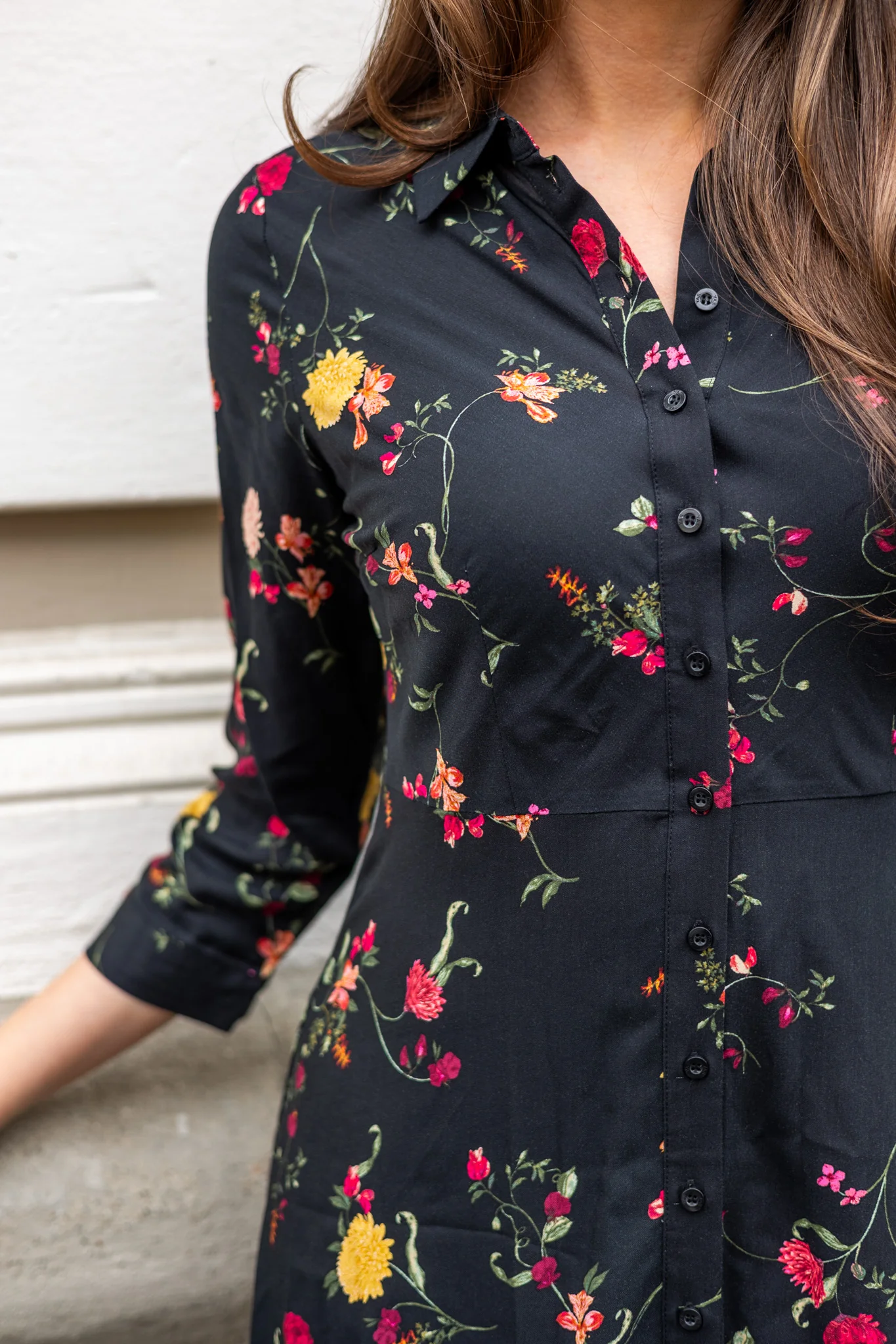 Savanna Long Shirt Dress Black Botari - Image 5