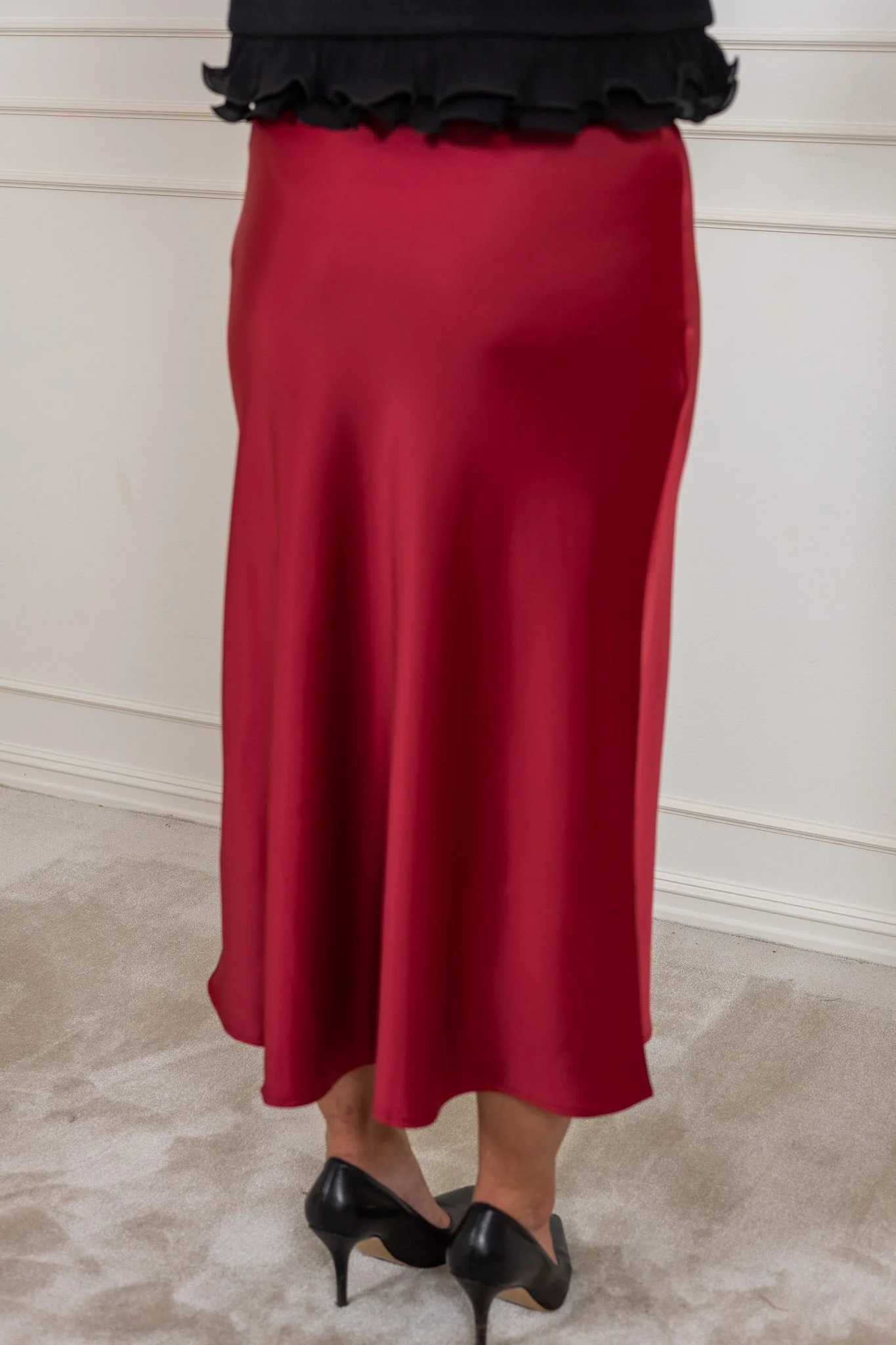 Pella Hw Midi Skirt Tibetan Red - Image 4