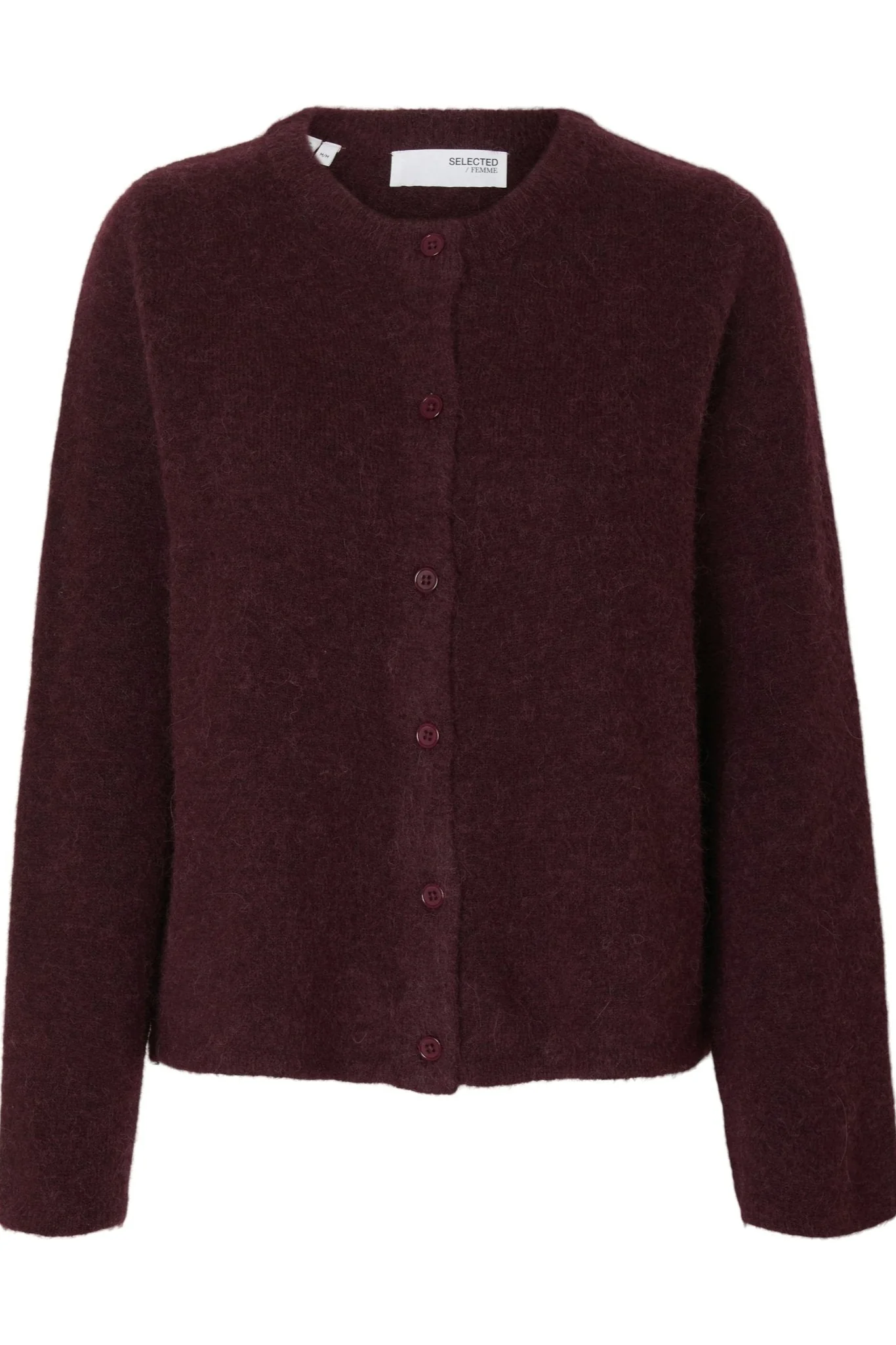 Lulu New Ls Knit Cardigan Fig Melange - Image 2