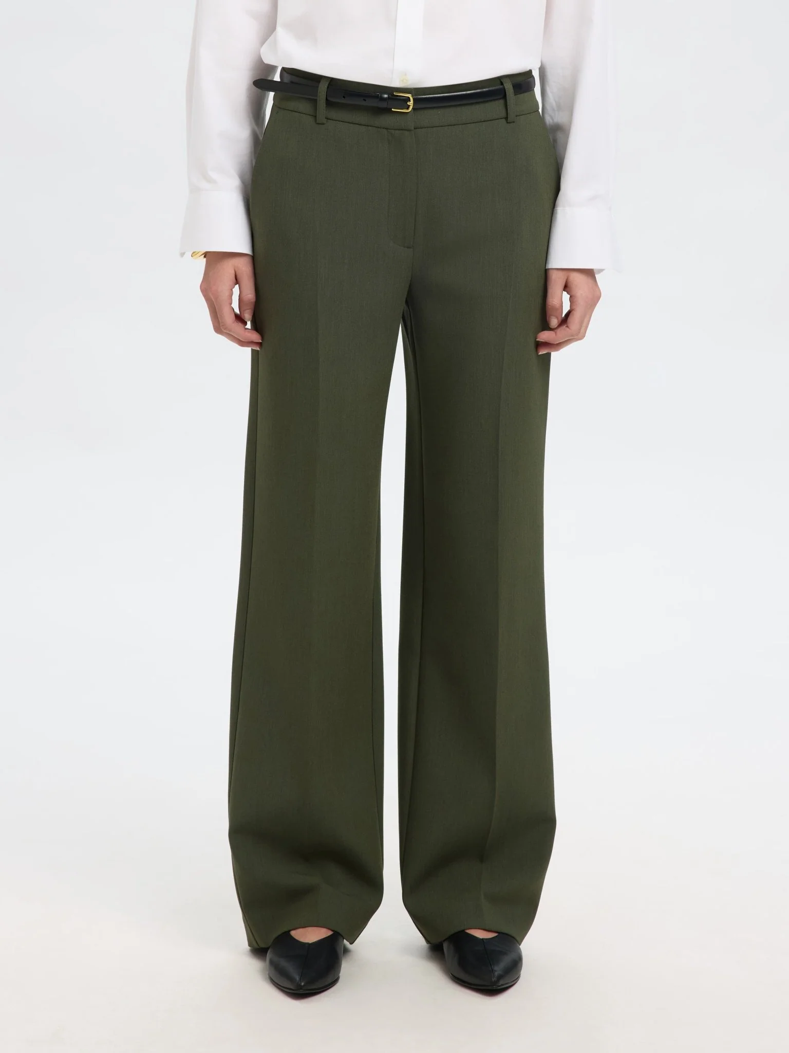 Rita Mw Wide Pant Mel Deep Depths Melange - Image 9