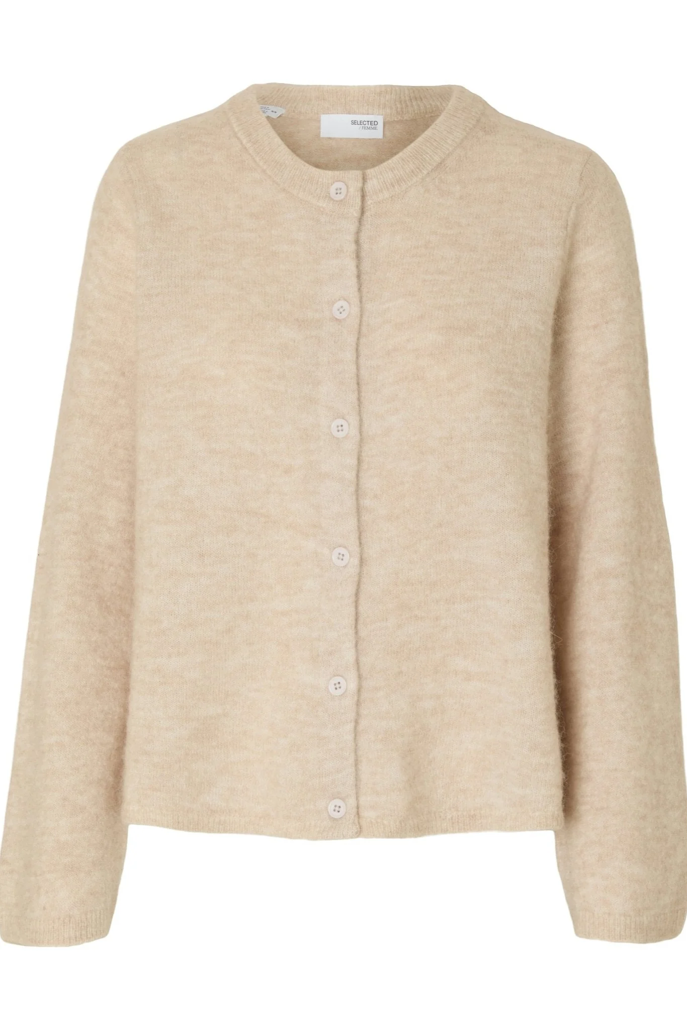 Lulu New Ls Knit Cardigan Birch Melange - Image 2