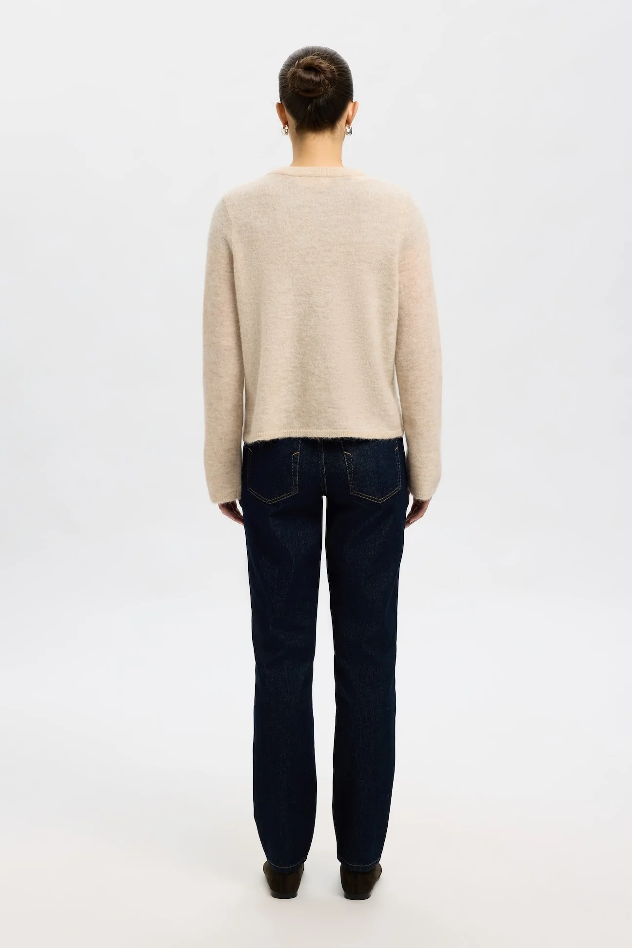 Lulu New Ls Knit Cardigan Birch Melange - Image 8
