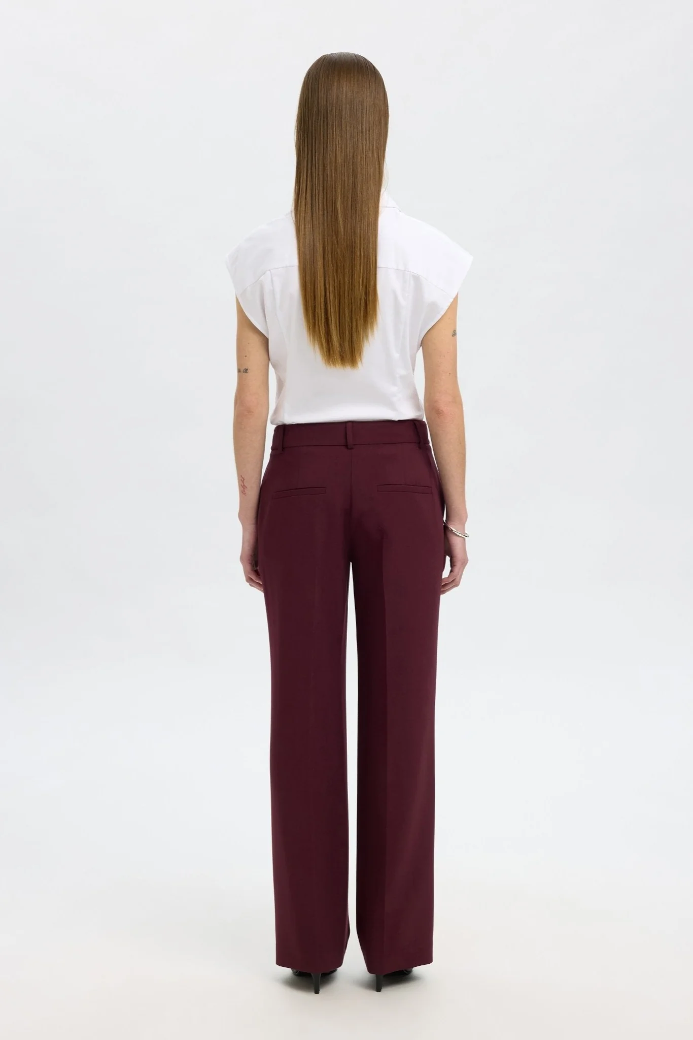 Rita Mw Wide Pant Mel Fig Melange - Image 6