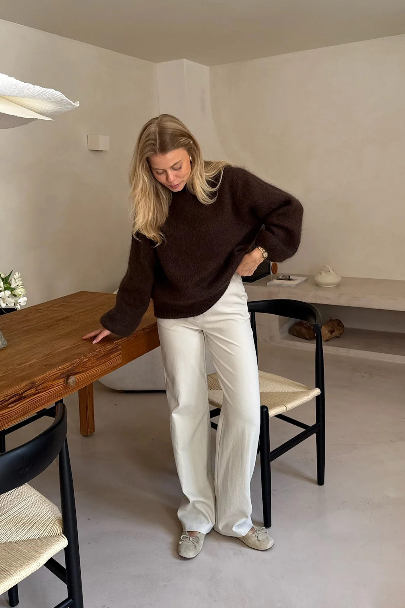 Ida Pullover Dark Brown - Image 3