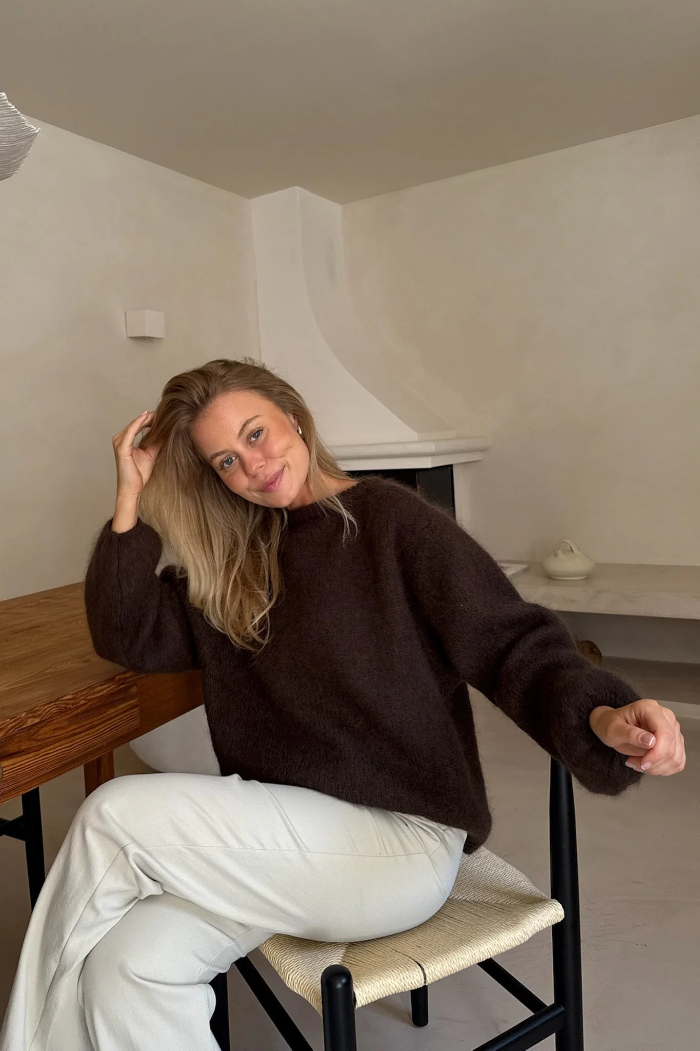 Ida Pullover Dark Brown - Image 4