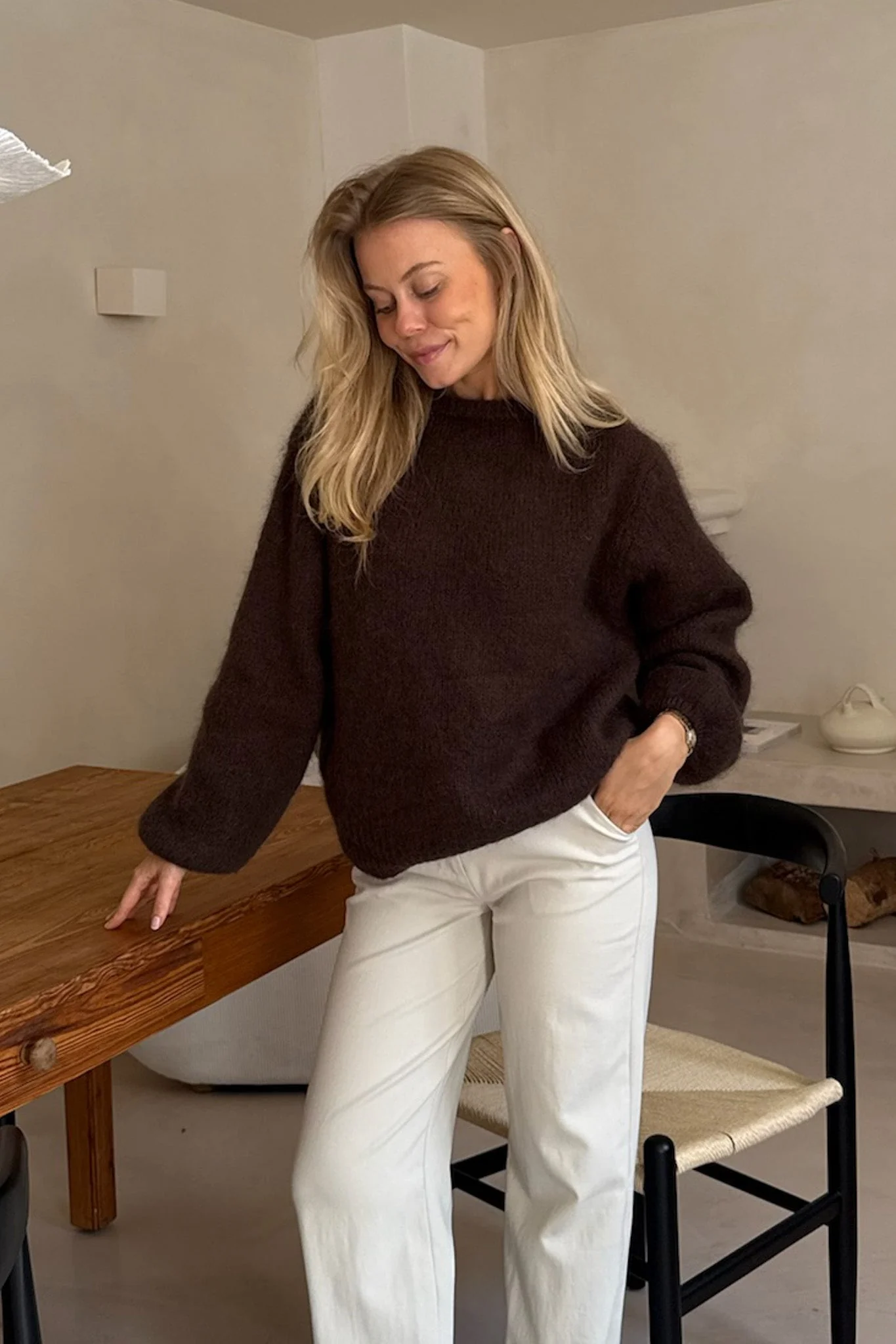 Ida Pullover Dark Brown - Image 5