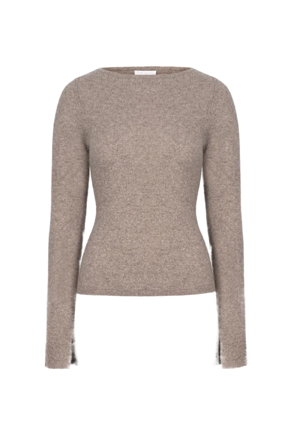 Joyce Knit Dark Taupe Melange - Image 2