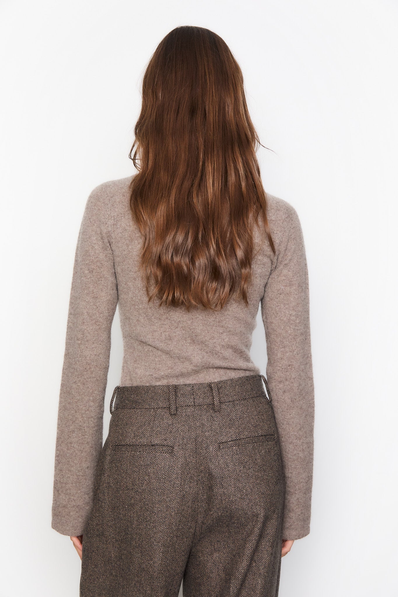 Joyce Knit Dark Taupe Melange - Image 4