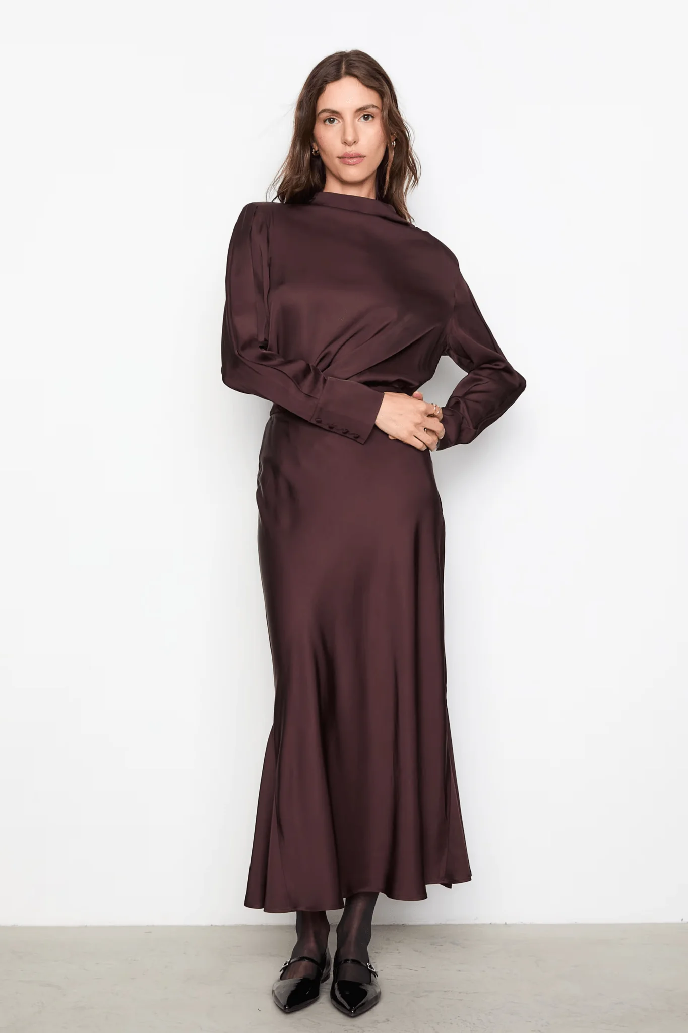 Hyro Skirt Dark Brown - Image 3