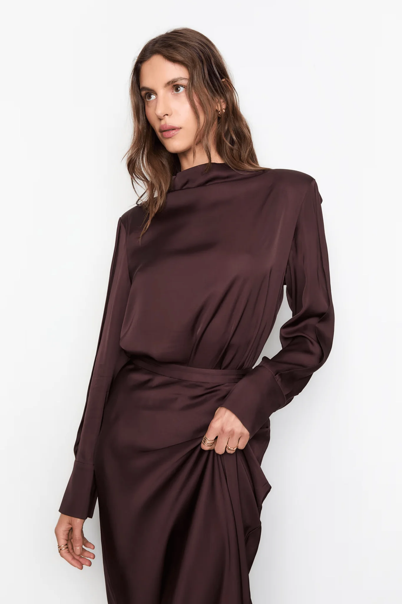 Hyro Skirt Dark Brown - Image 4