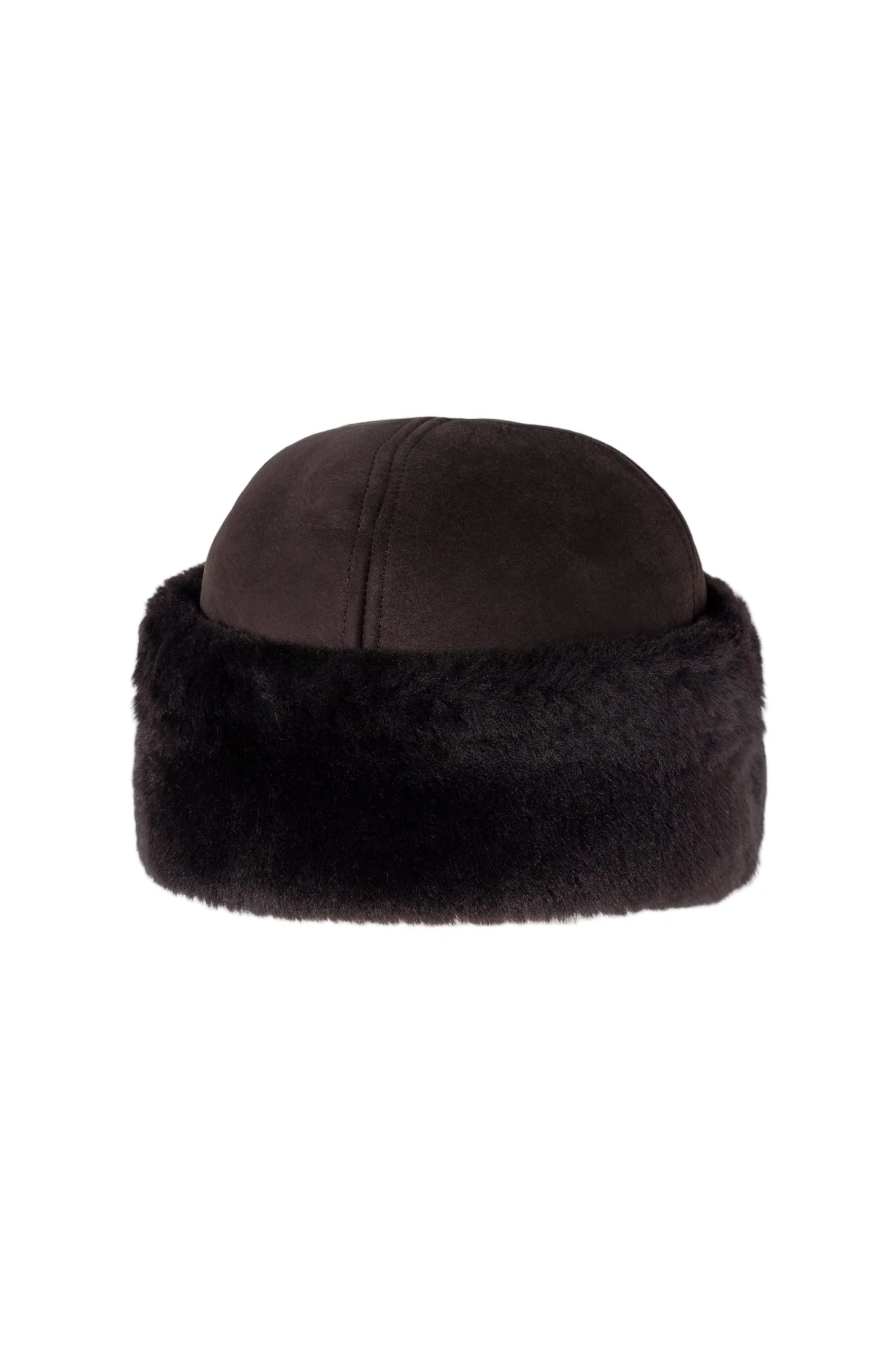 Azta Beanie Dark Brown Suede