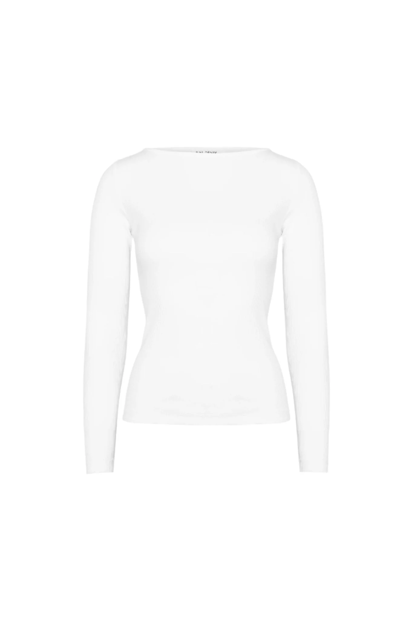 Petronella Rib Boatneck Off-White - Image 2