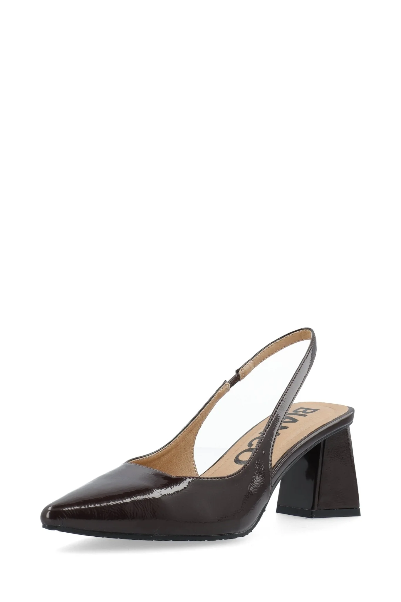 Biamaralyn Slingback Patent Brown - Image 2