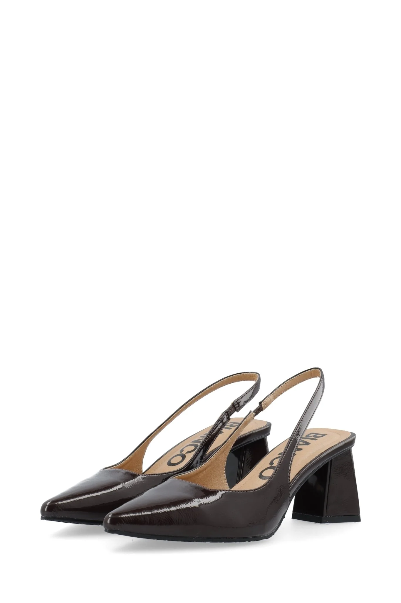 Biamaralyn Slingback Patent Brown - Image 6