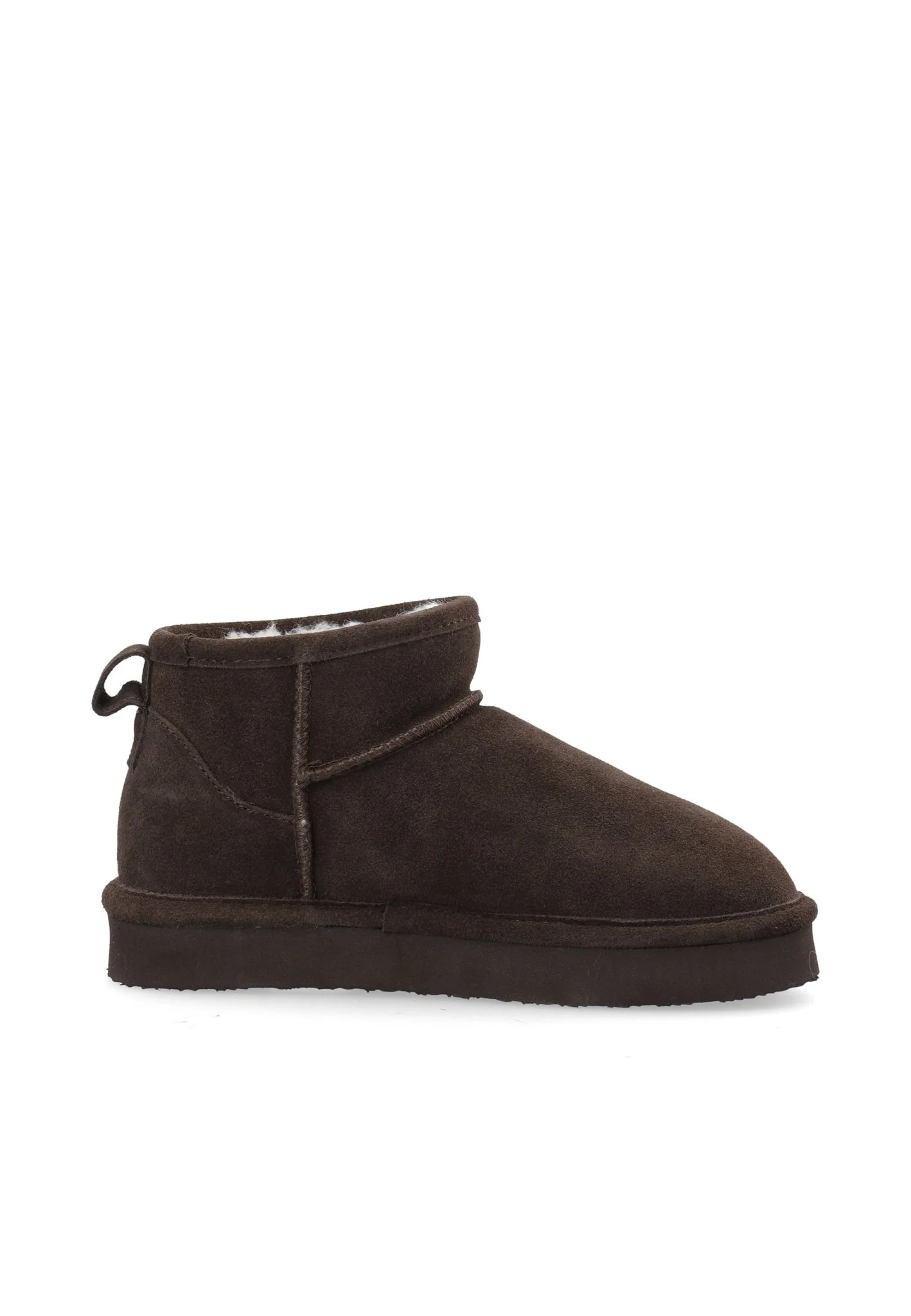 Biasnow Flatform Ankle Boot Suede Dark Brown - Image 4