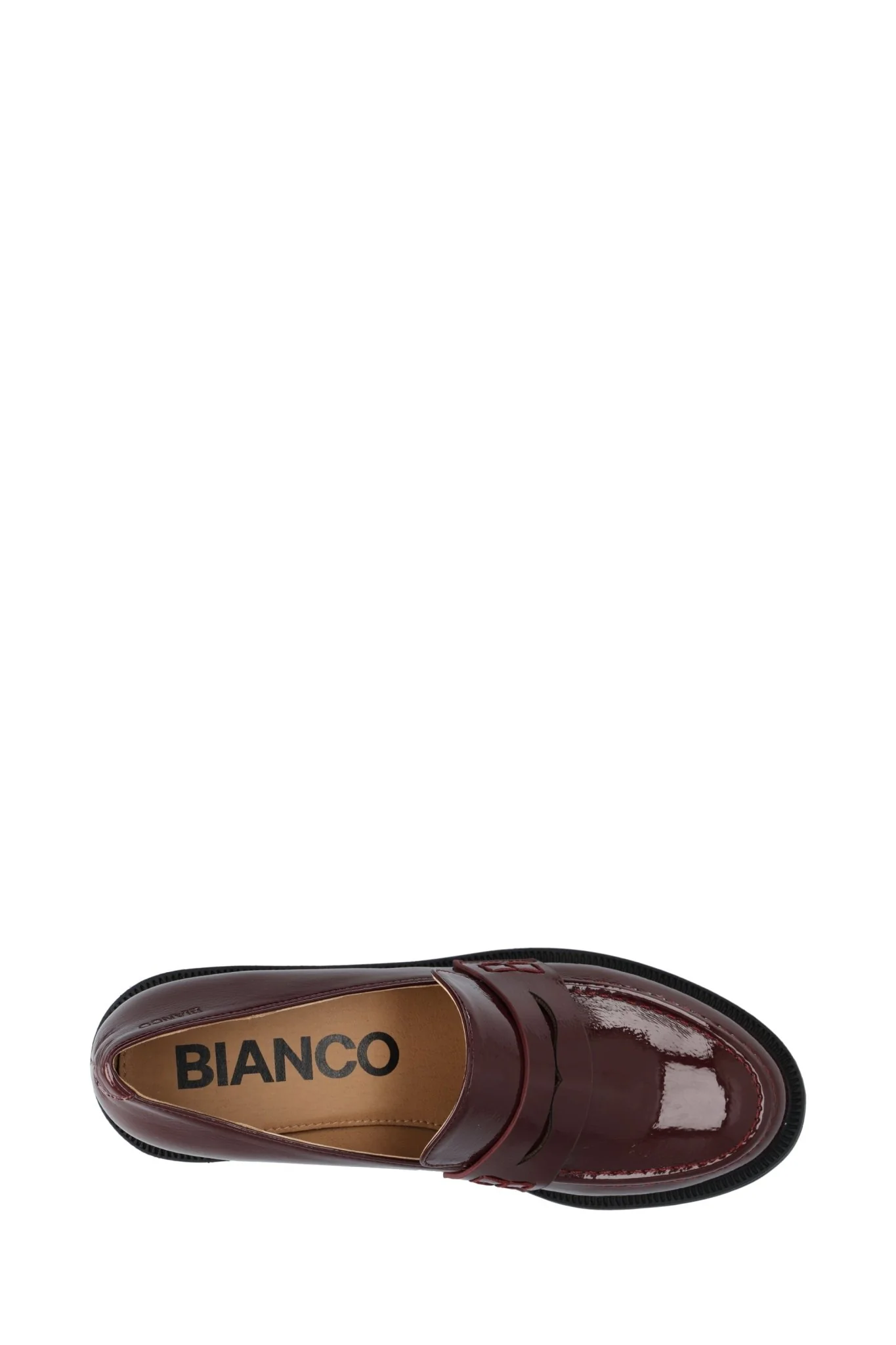 Biapearl Simple Penny Loafer Patent Aquarius Burgundy - Image 5