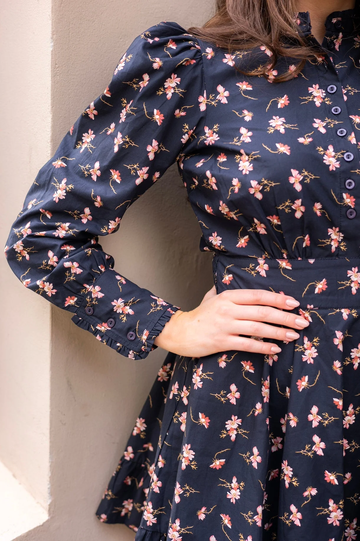 Poplin Mini Dress Petals - Image 4