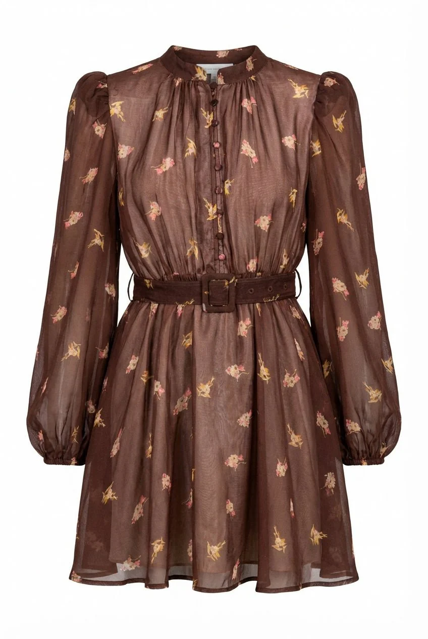 Organza Mini Dress Midnight Field - Image 2