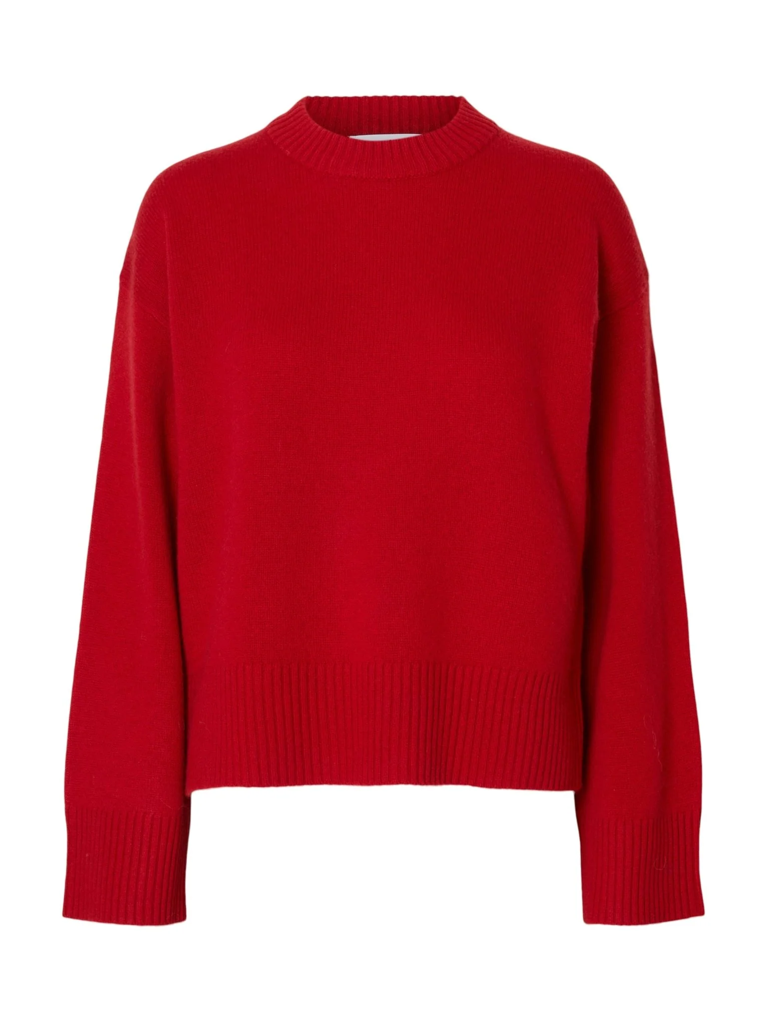 Cille Cashmerelend Ls Knit O-Neck Equestrian Red - Image 2