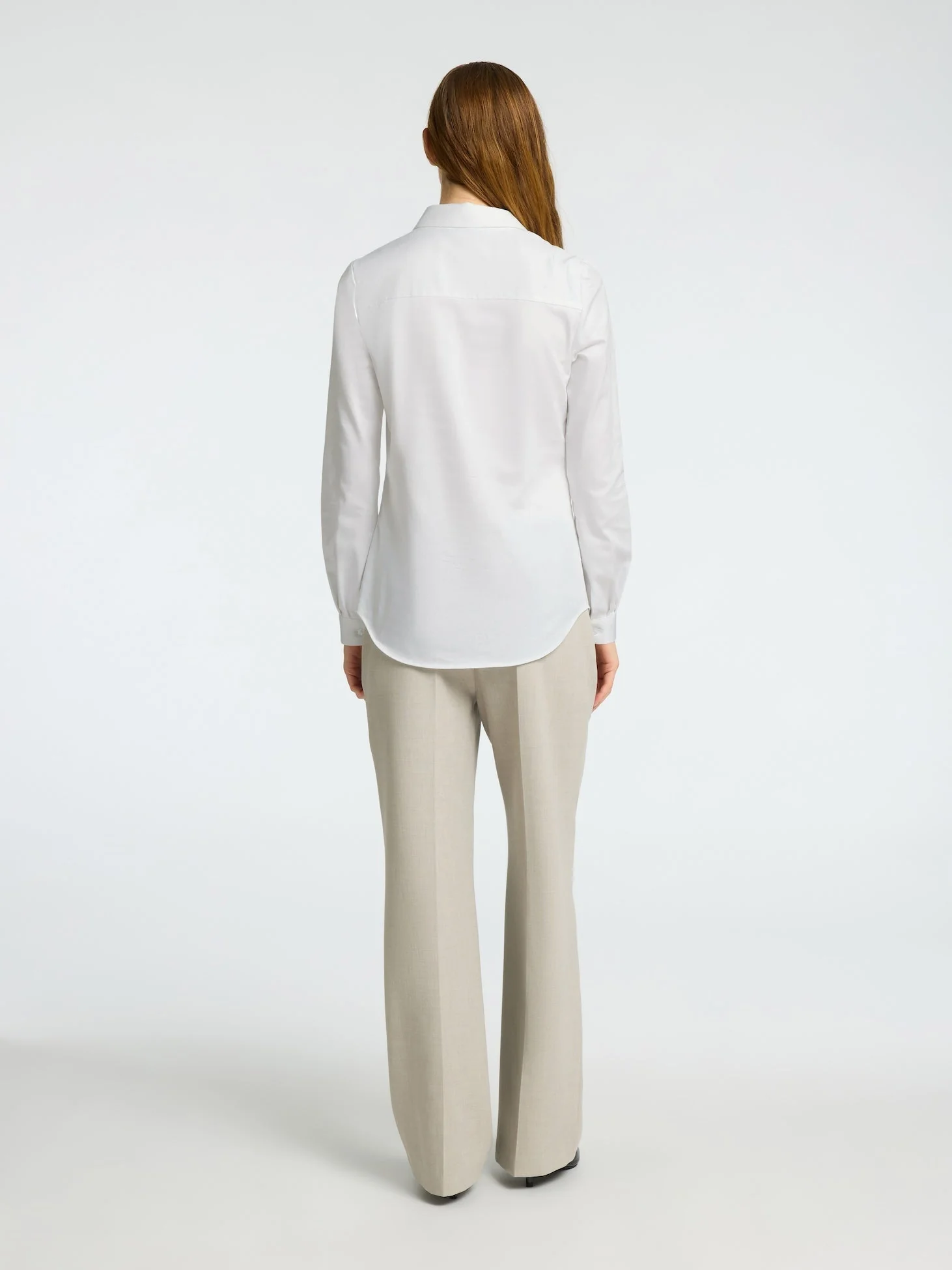 Romie Ls Fitted Shirt Bright White - Image 8