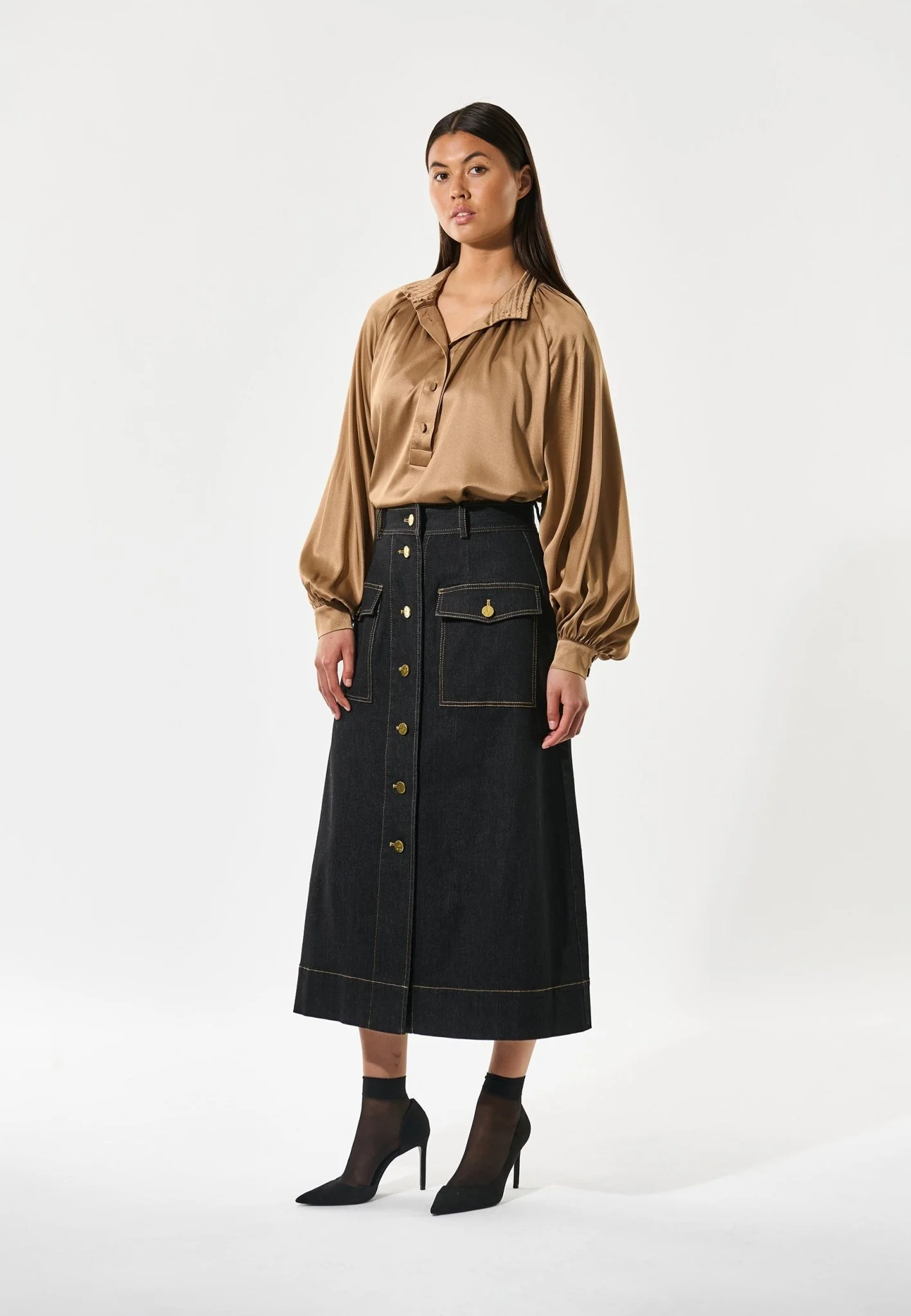 Nicola Blouse Russet - Image 3