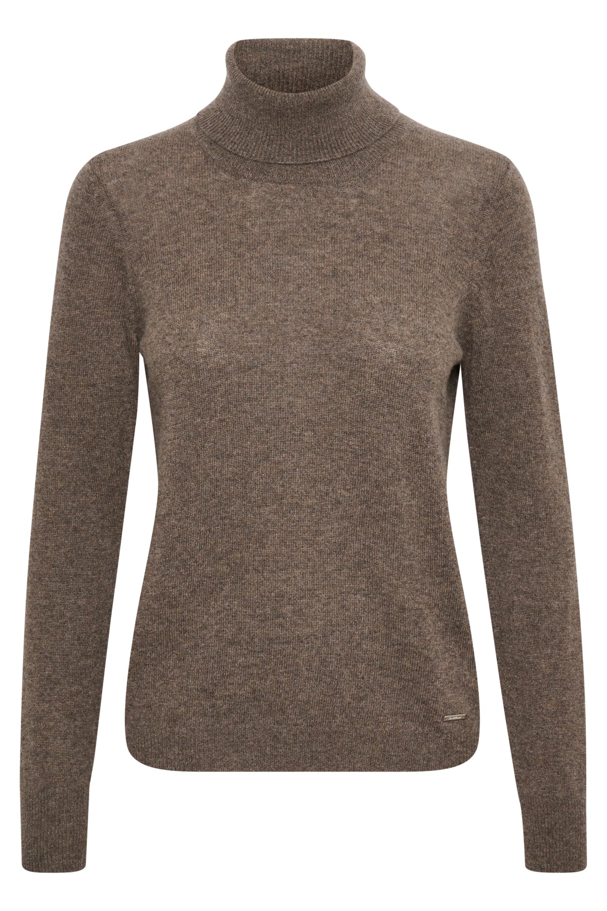Lukkaiw Rollneck Pullover Brown Melange - Image 2