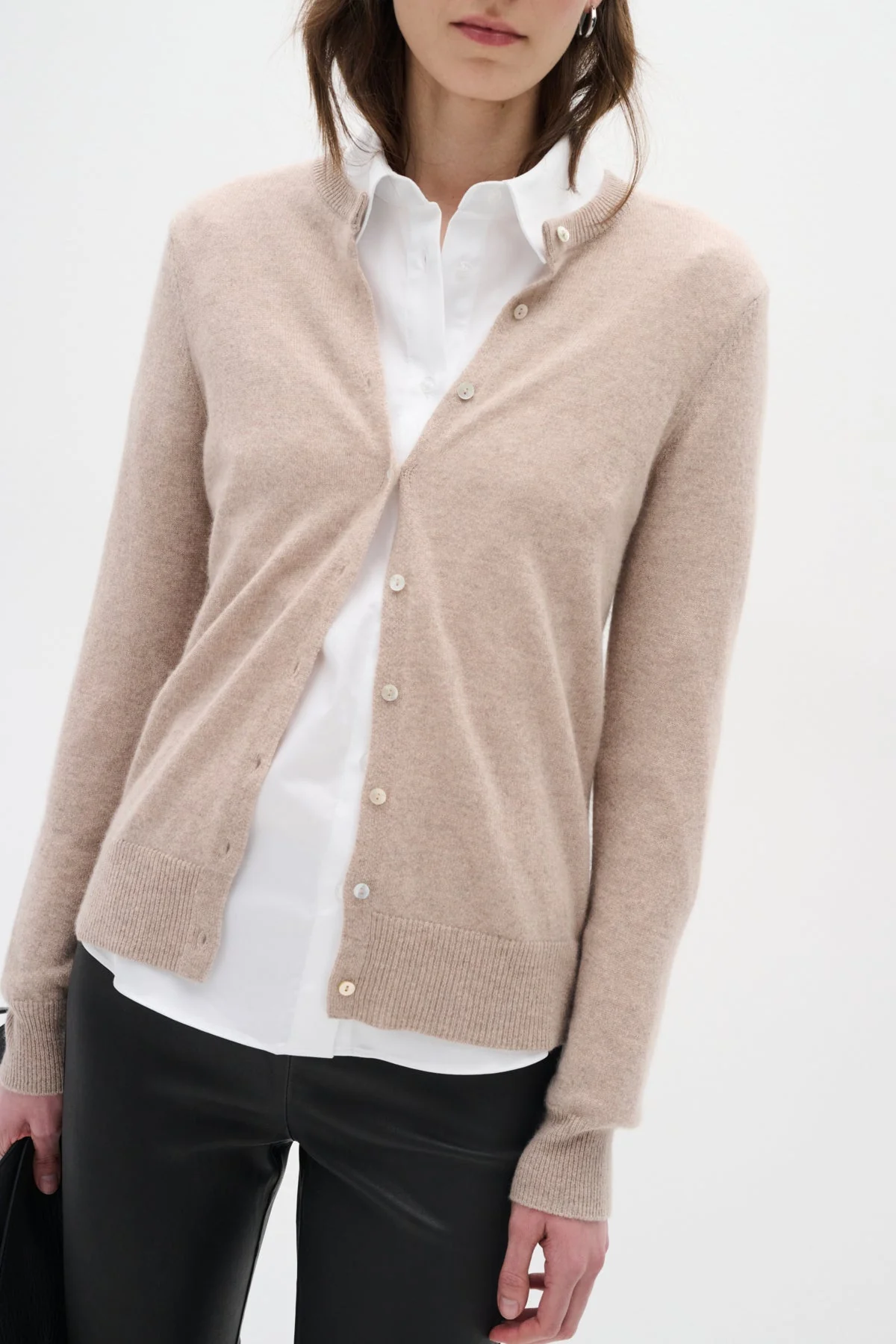 Lukkaiw Cardigan Beige Melange - Image 3