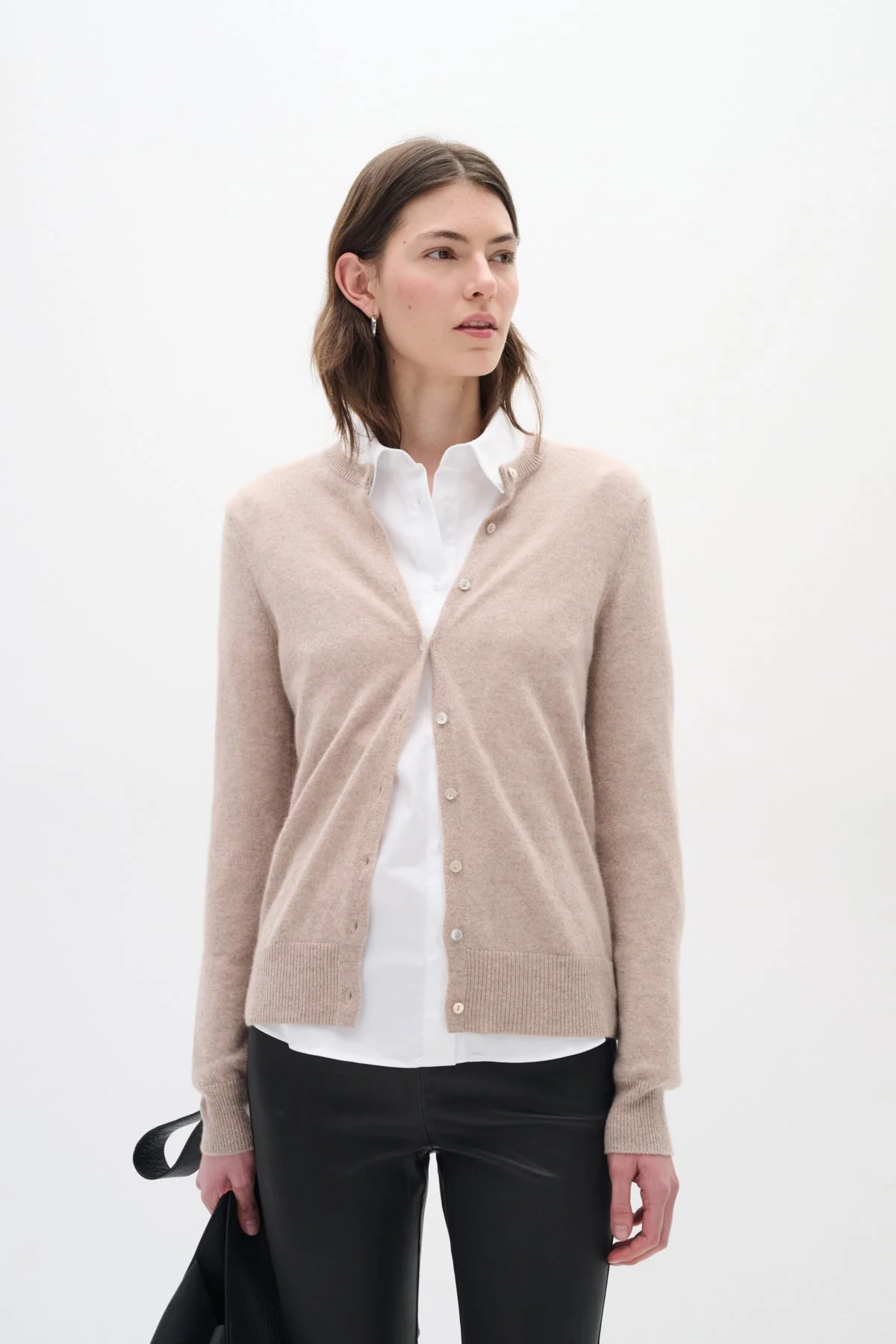 Lukkaiw Cardigan Beige Melange - Image 4
