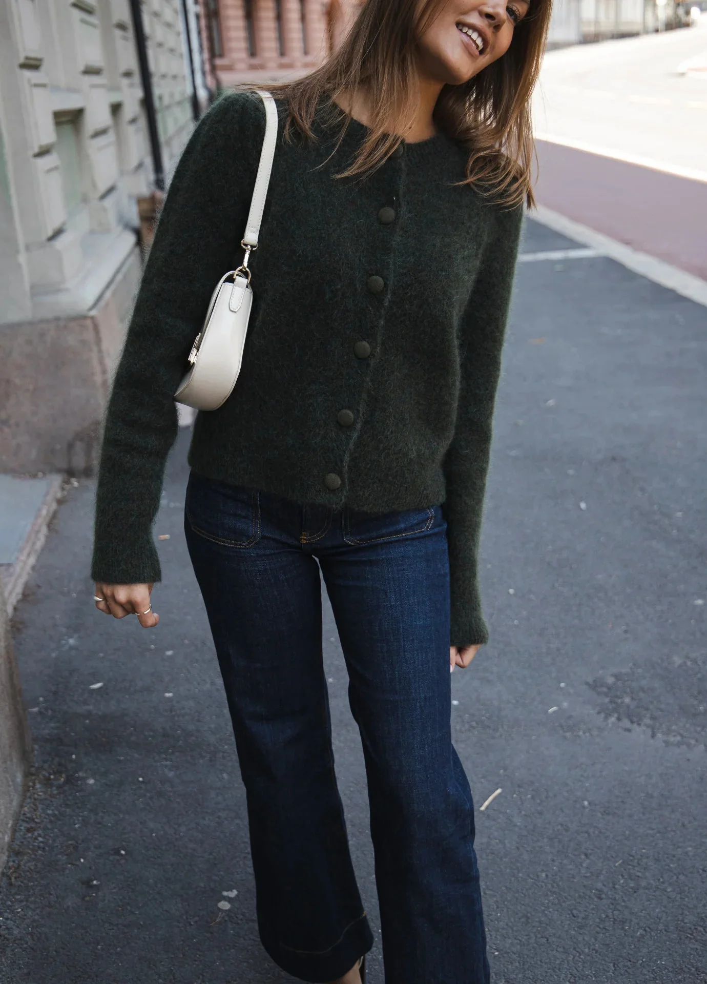 Ulla Mohair Cardigan Harvest Green - Image 3