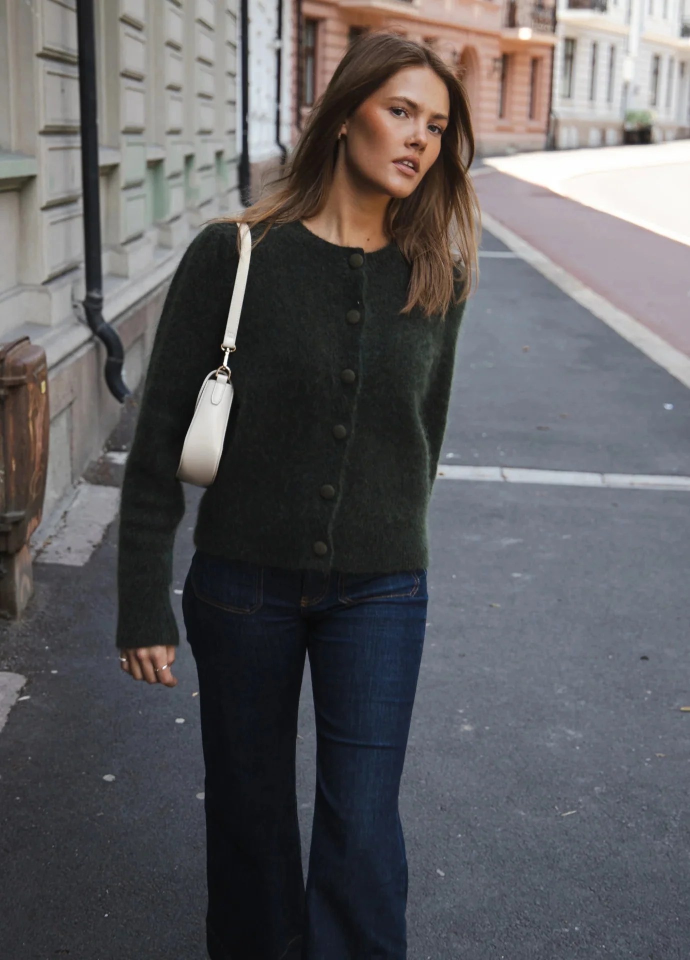 Ulla Mohair Cardigan Harvest Green - Image 5