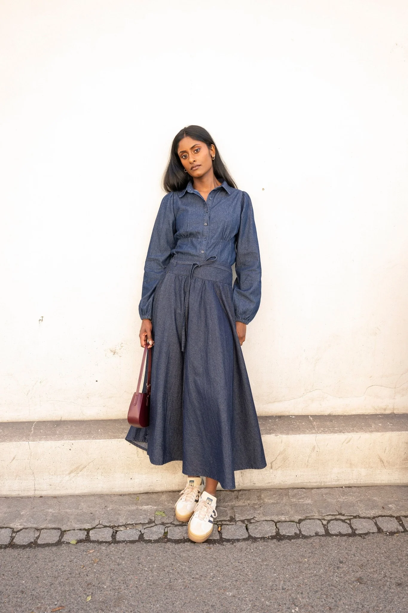 Astrid Skirt Dark Denim - Image 3