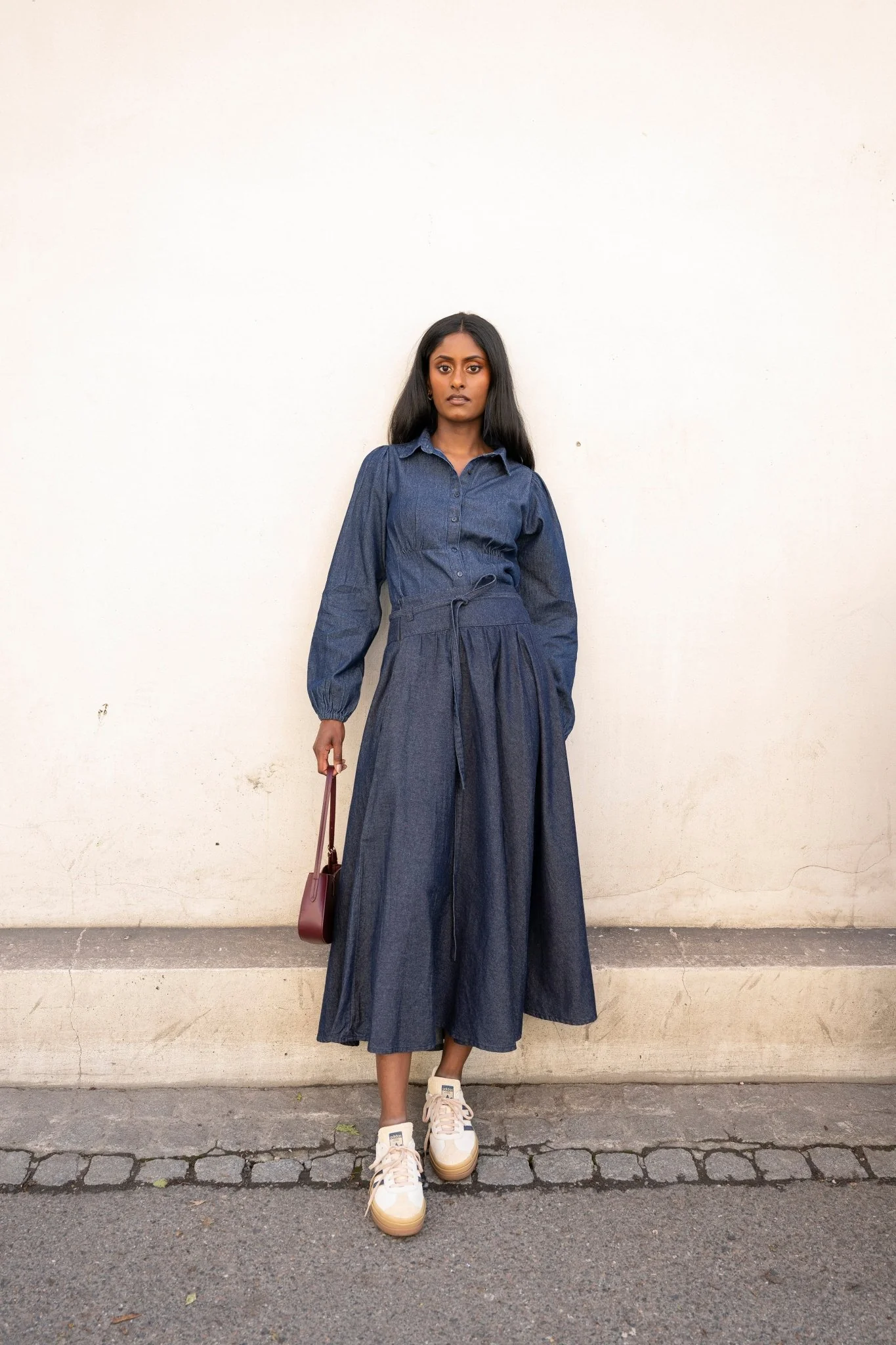 Astrid Skirt Dark Denim - Image 4