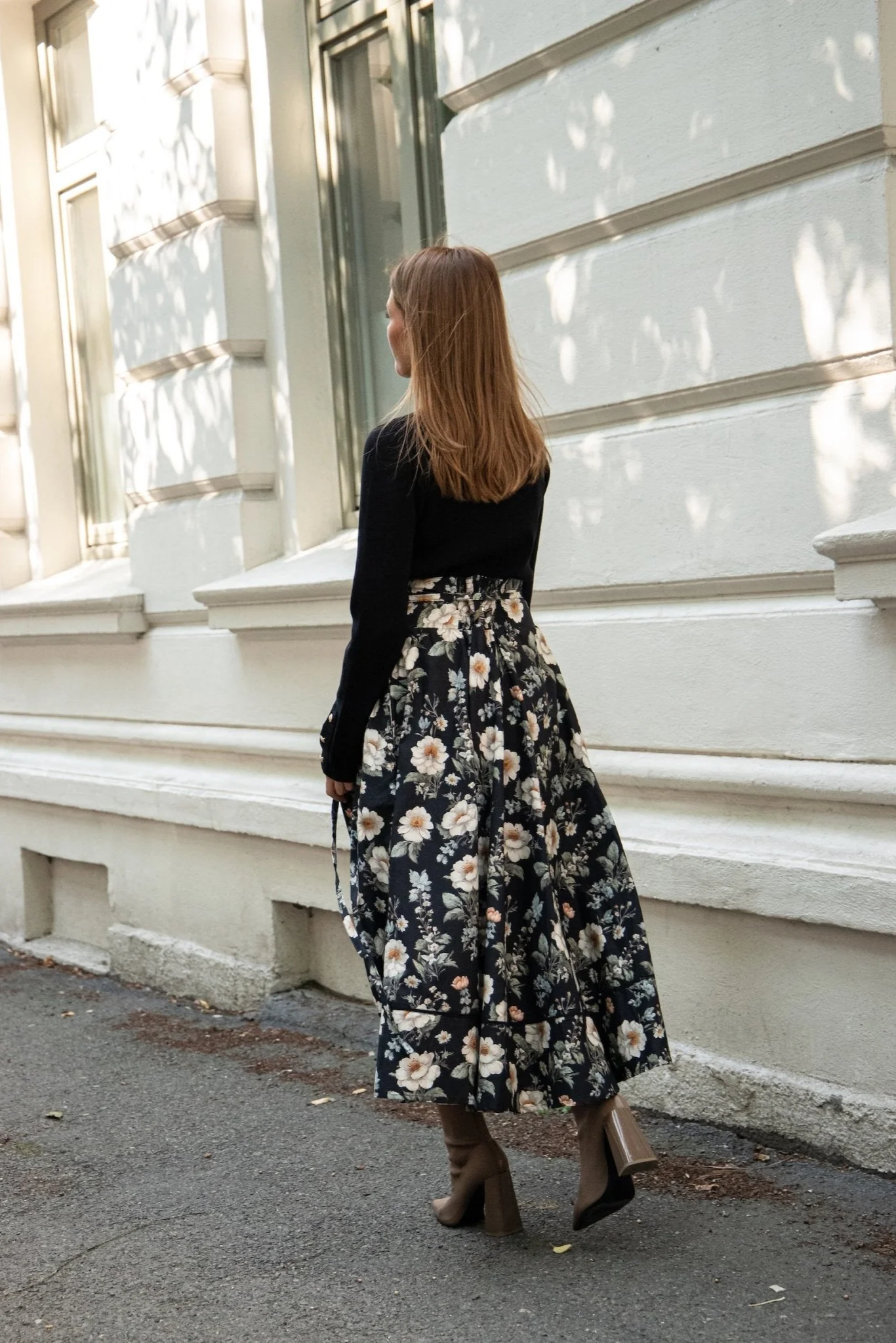 Astrid Skirt Antique Black Poplin - Image 14