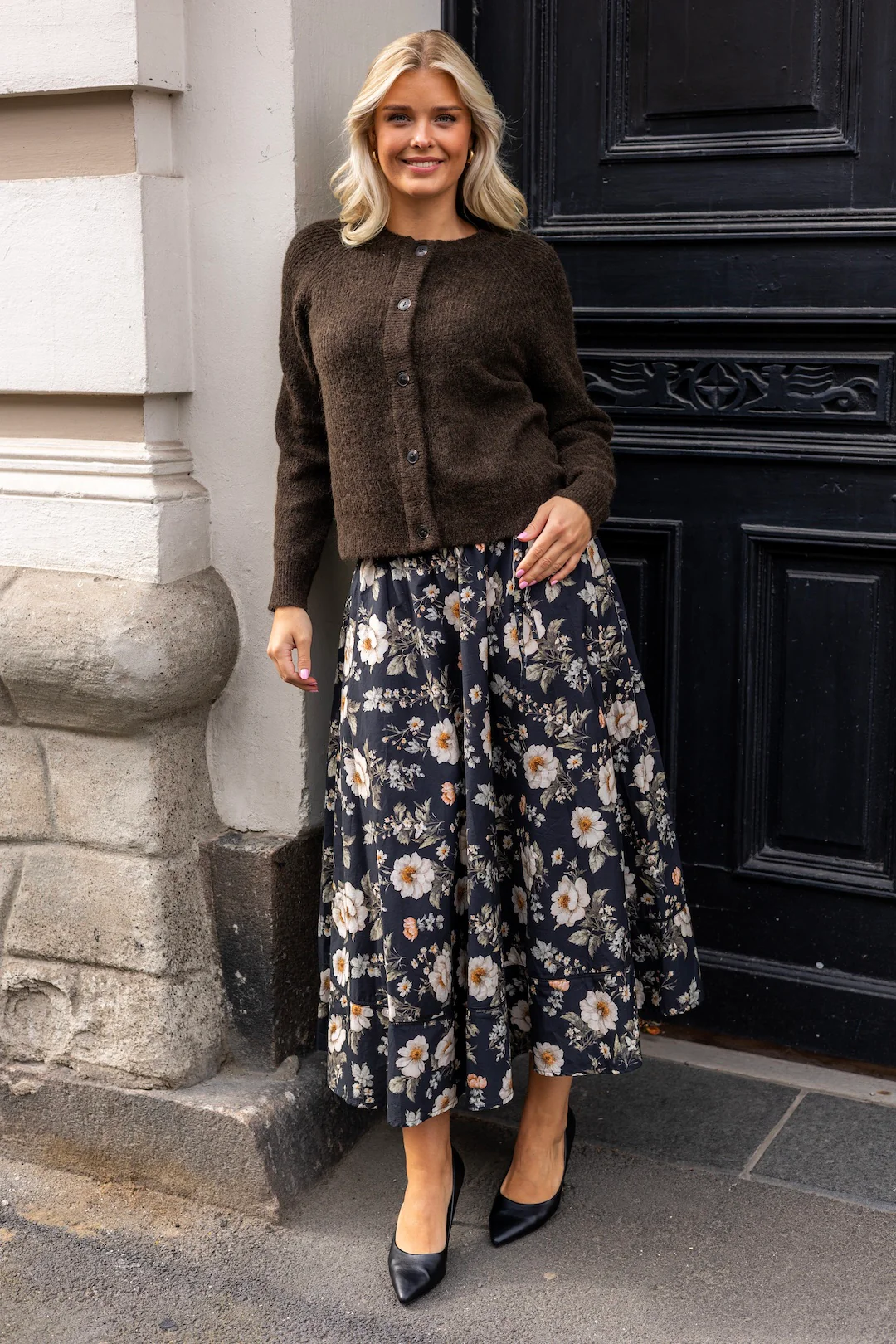 Astrid Skirt Antique Black Poplin - Image 2